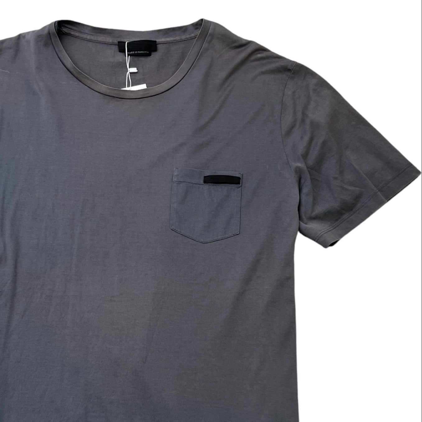 Men's Embroidered Logo T-Shirt Charcoal Size XXXL