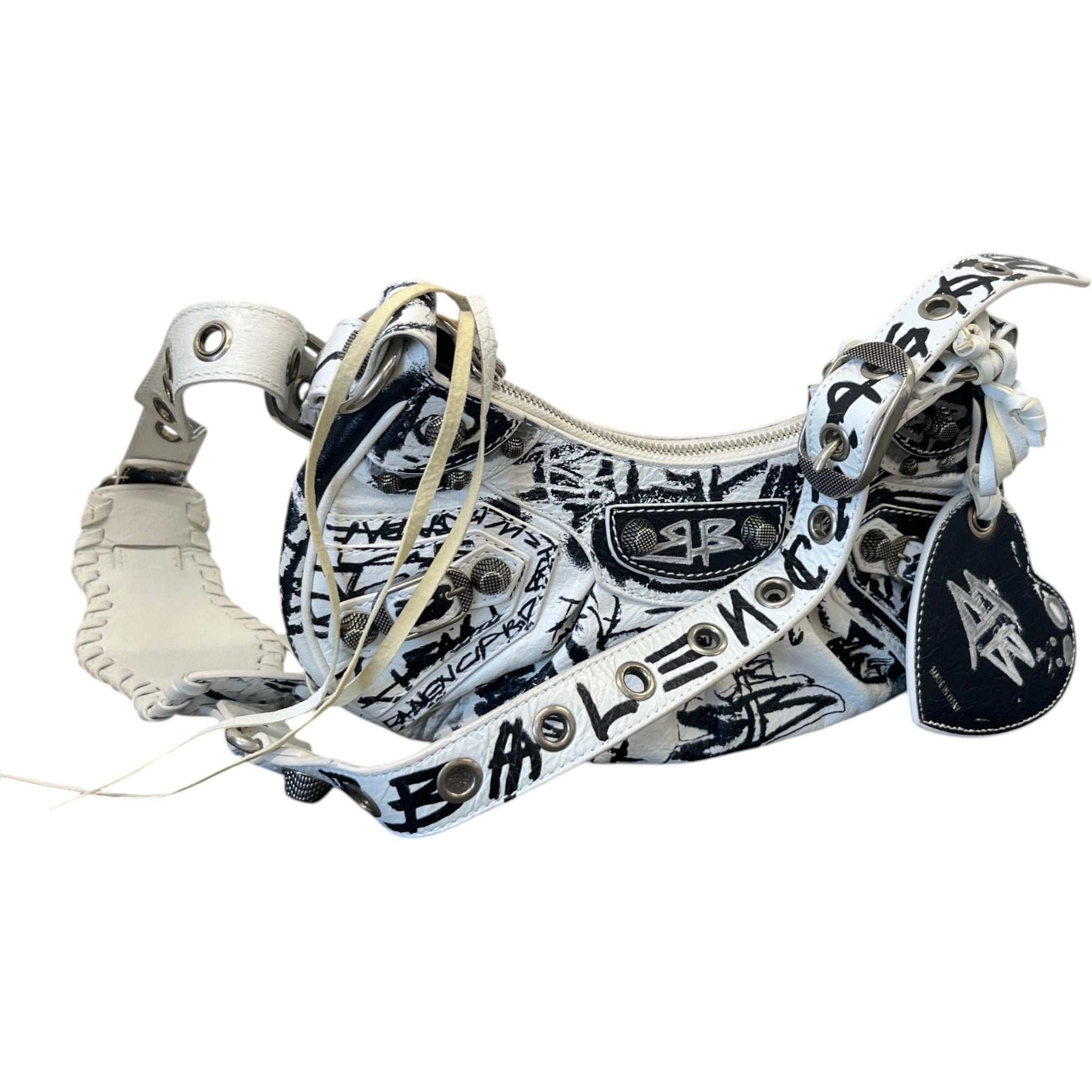 Women's 2022 Graffiti Le Cagole Bag White