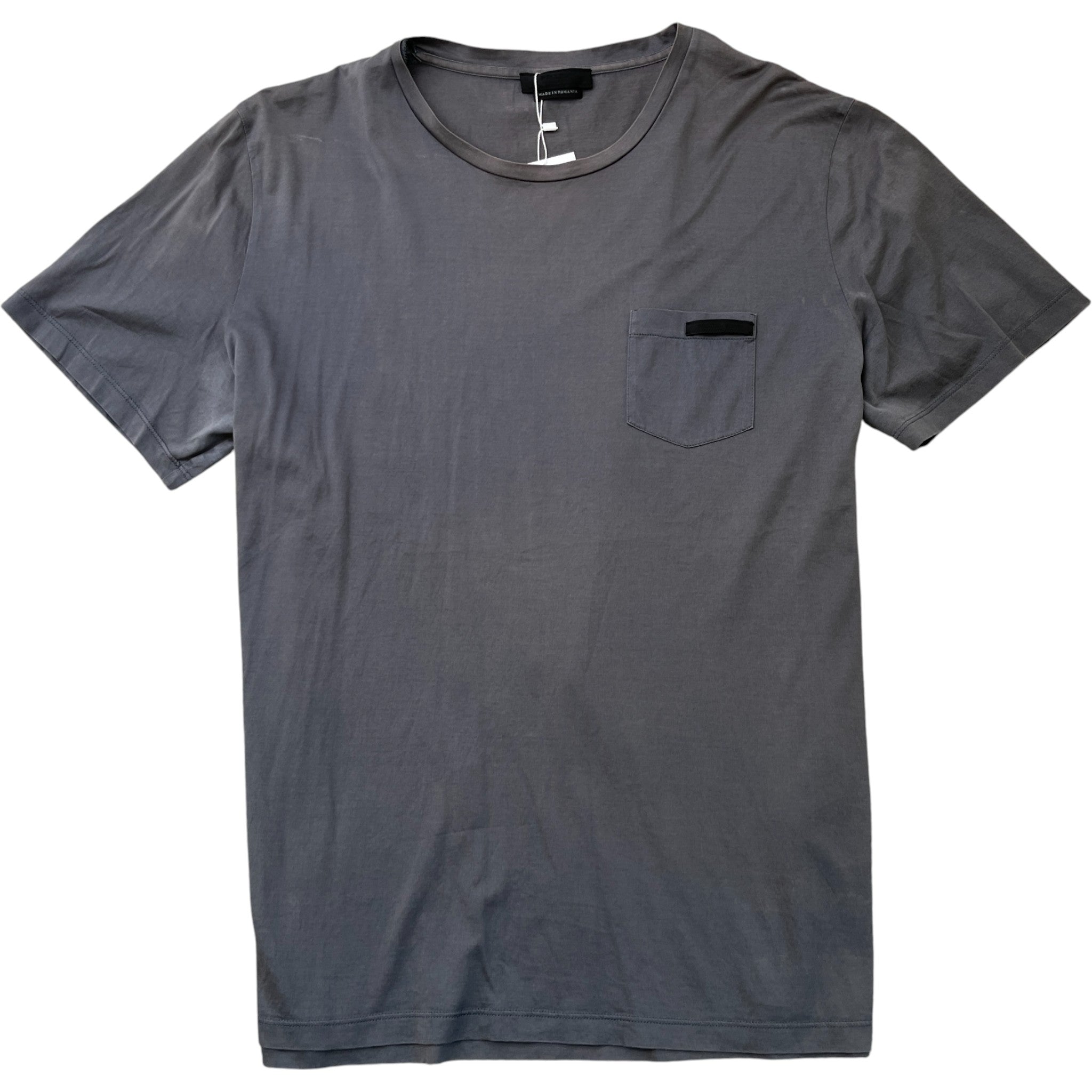 Men's Embroidered Logo T-Shirt Charcoal Size XXXL