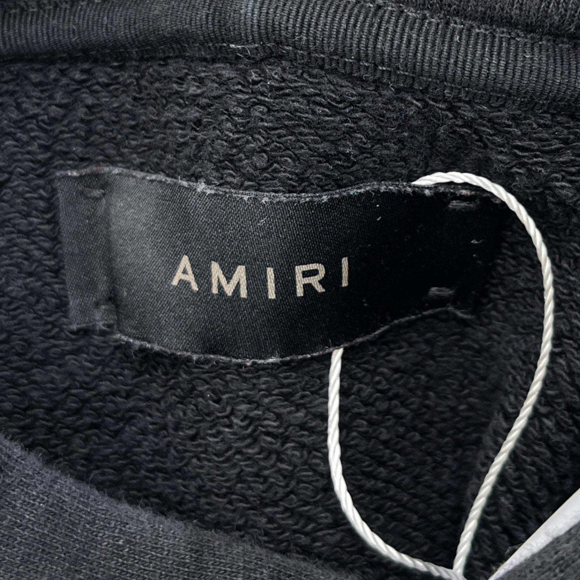 Men's Rhinestone Embellished Hoodie Black Size M