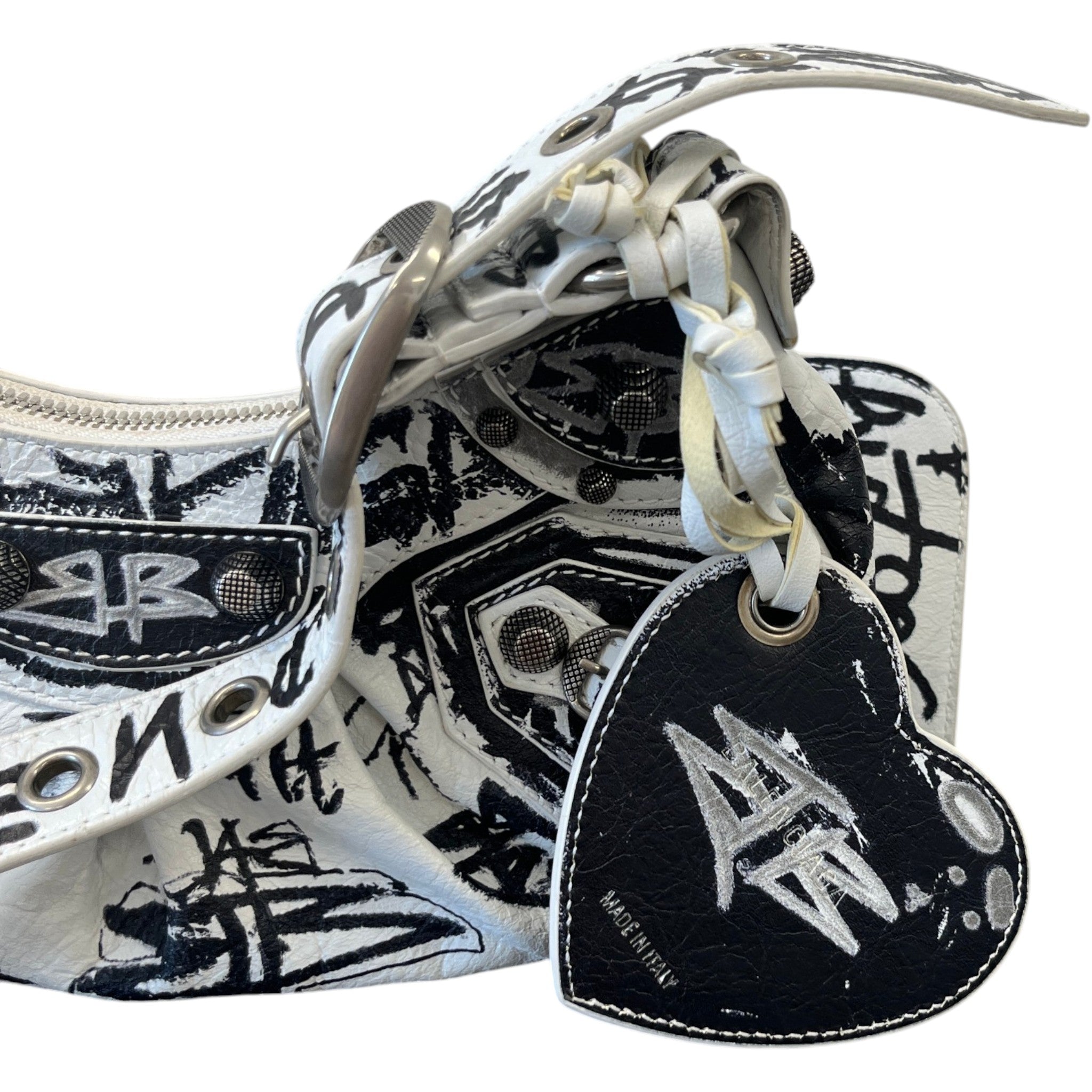 Women's 2022 Graffiti Le Cagole Bag White