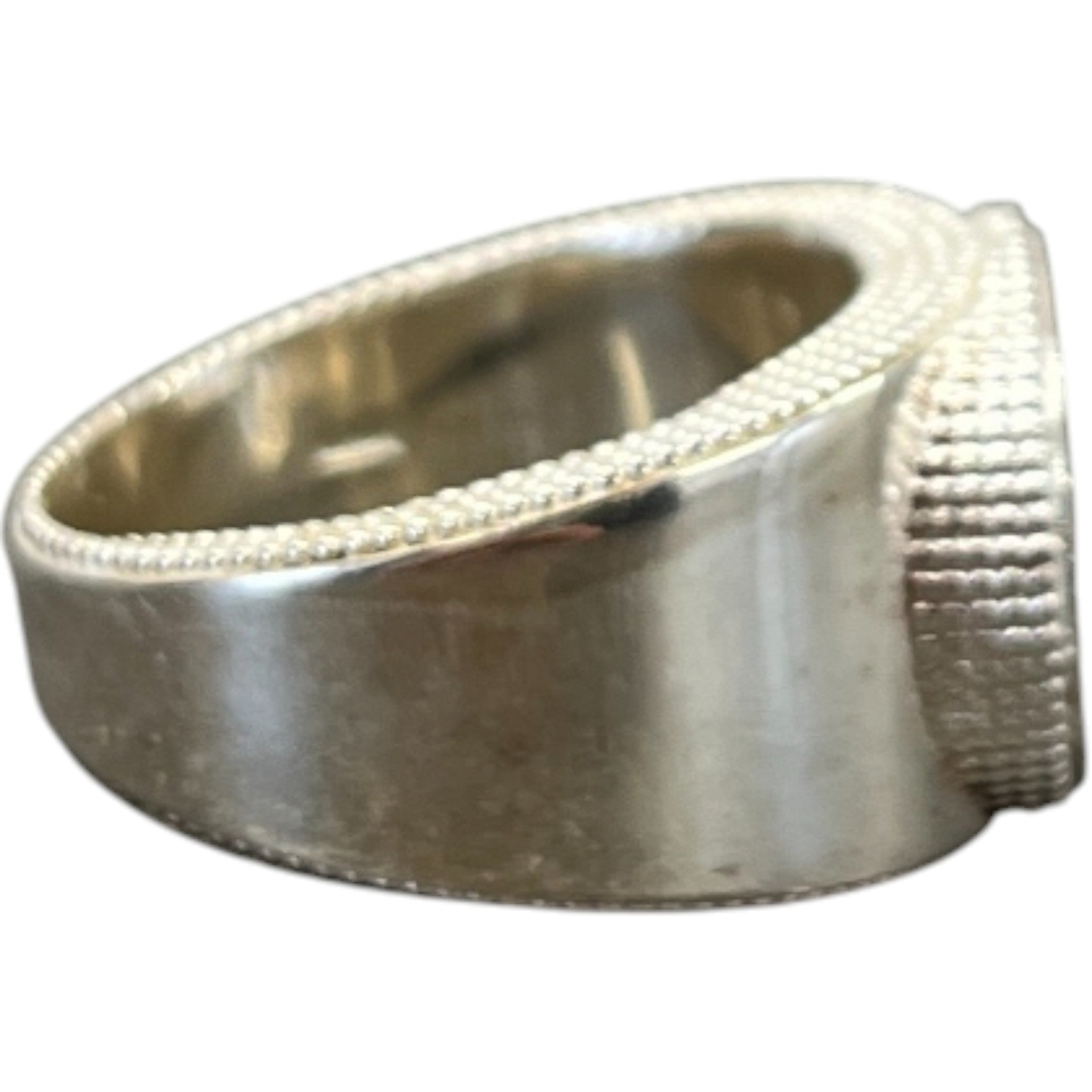 Men's Interlocking G Ring Silver