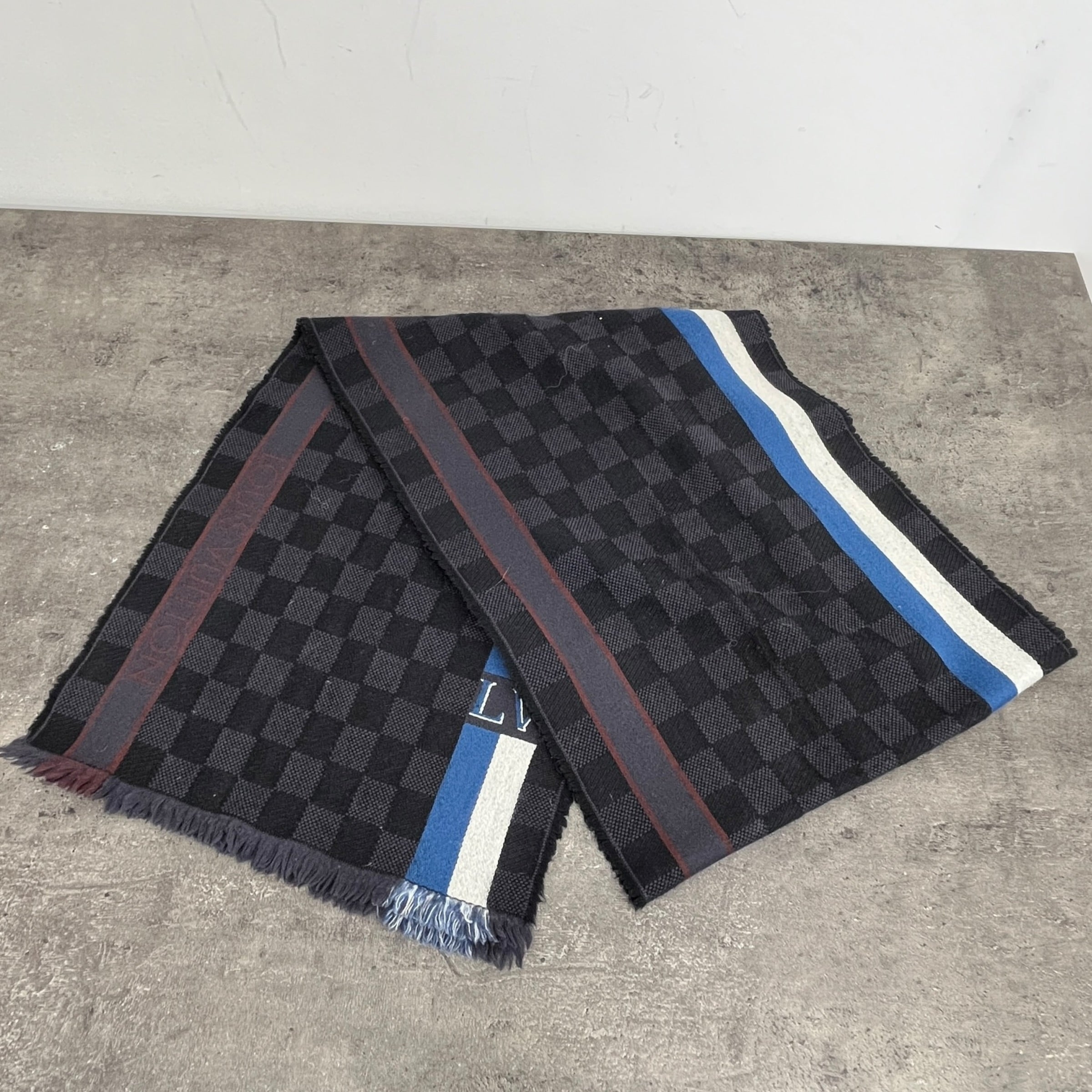 Men's Lv Scarf Navy