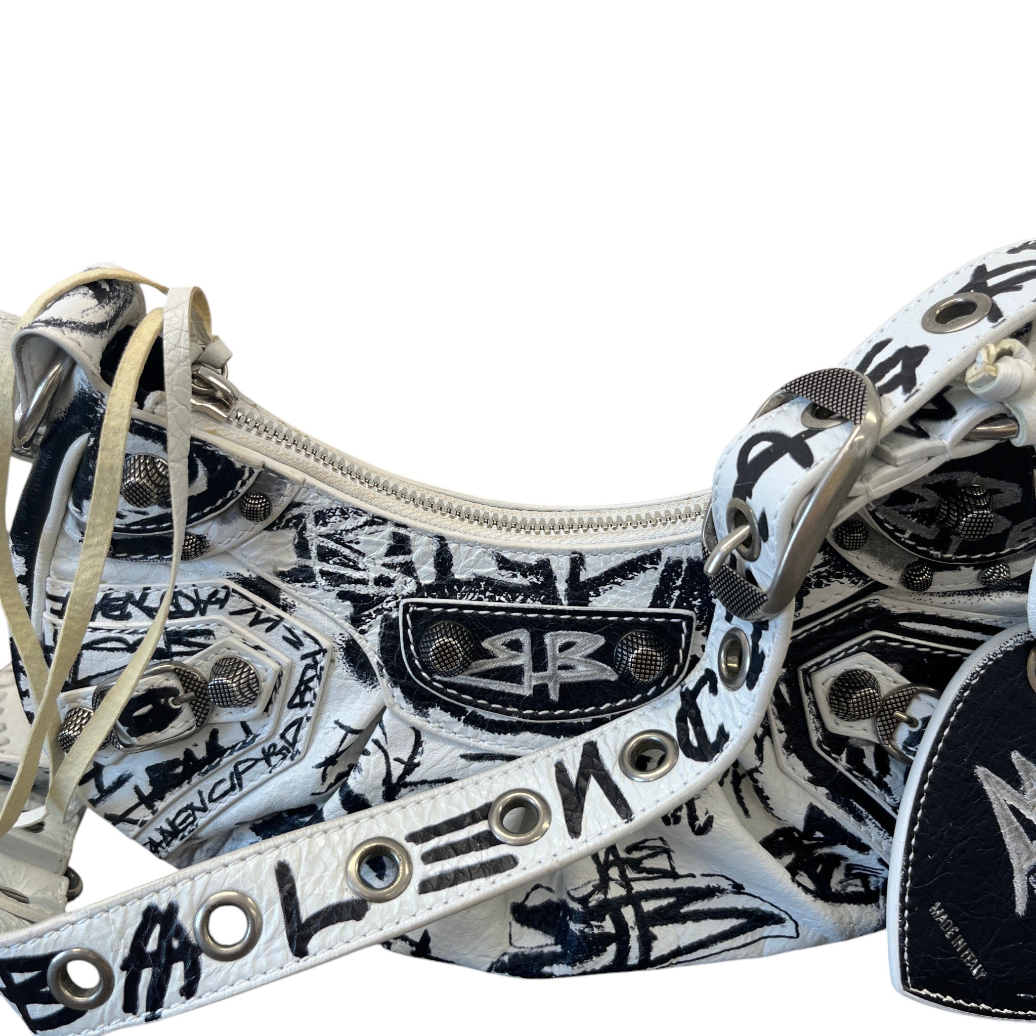 Women's 2022 Graffiti Le Cagole Bag White