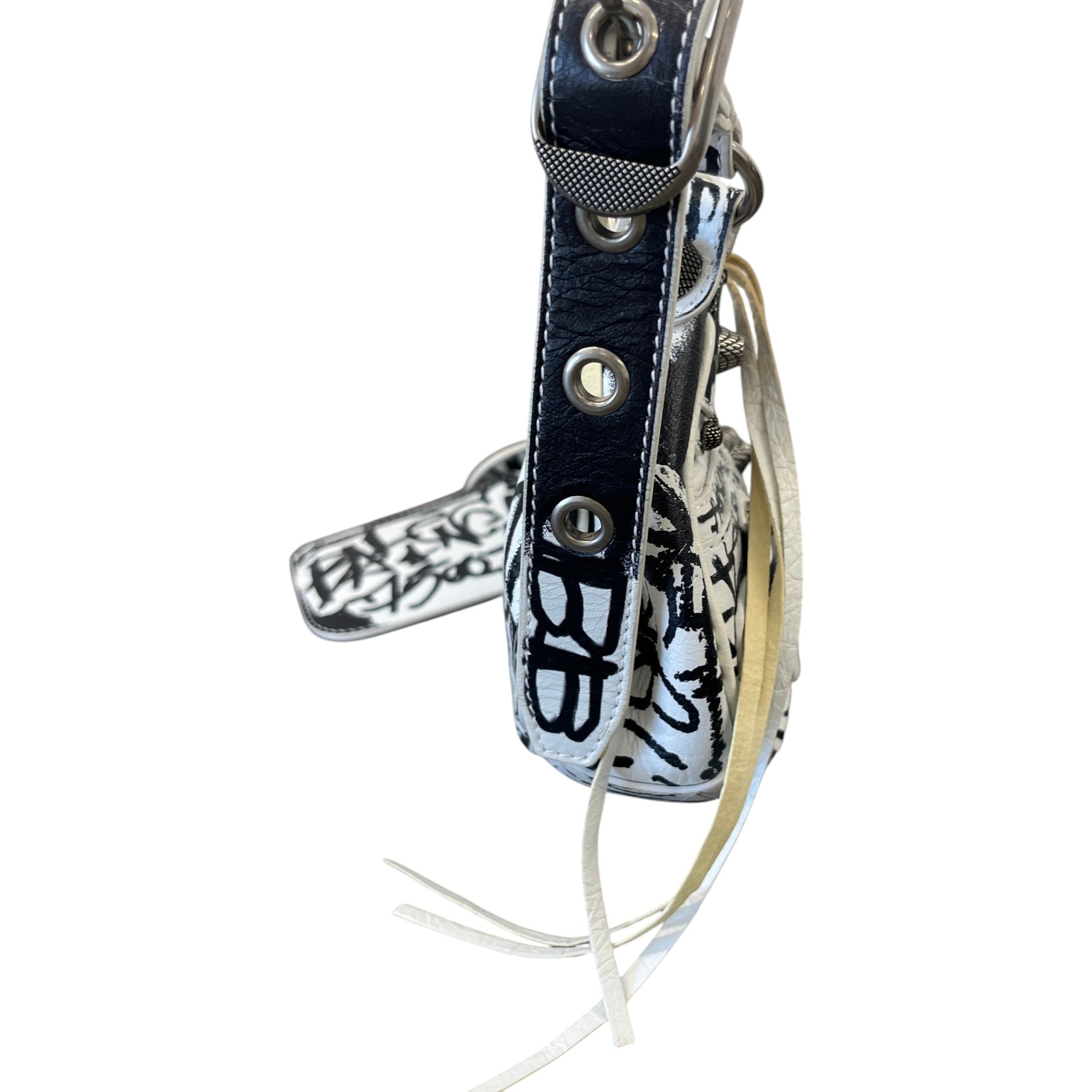 Women's 2022 Graffiti Le Cagole Bag White
