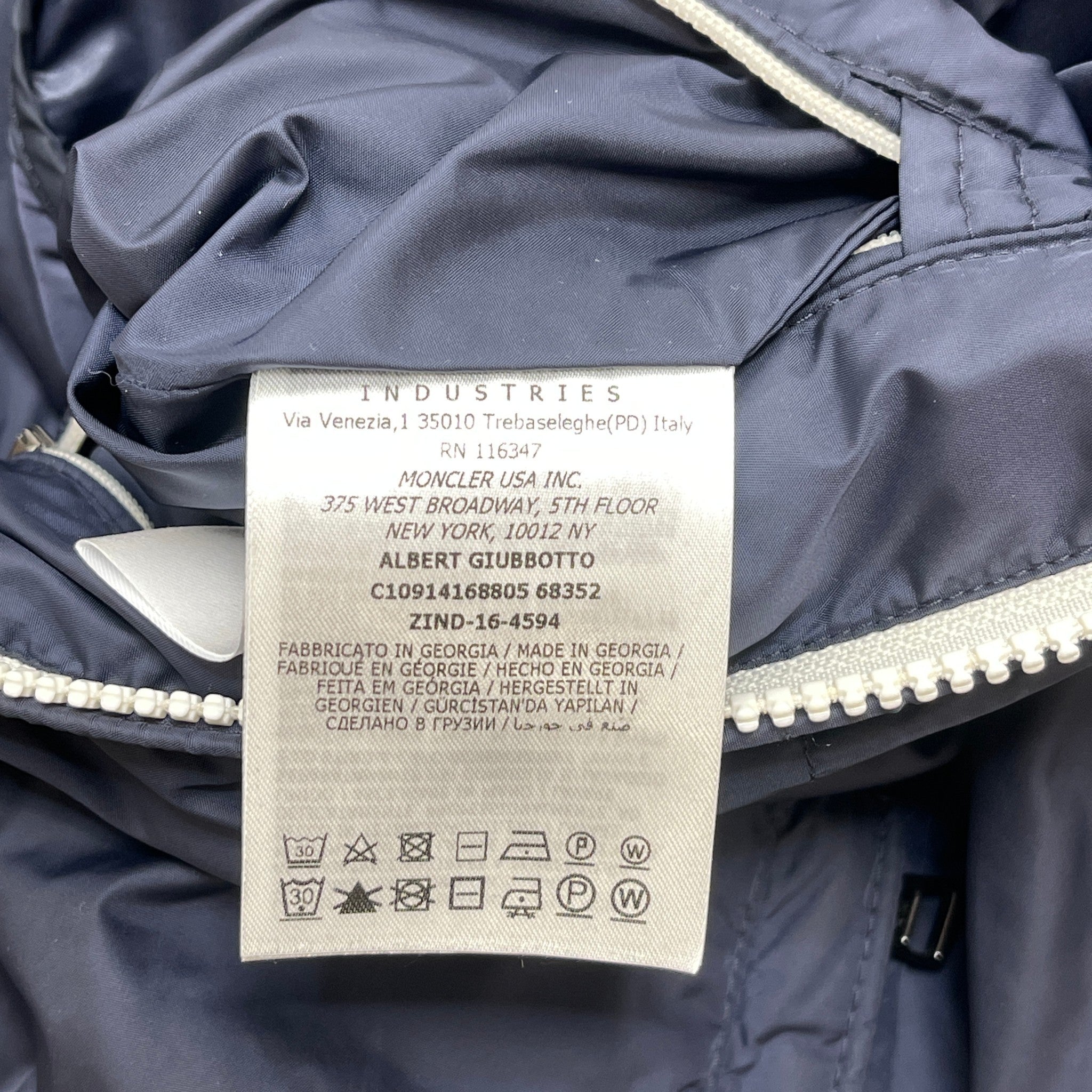 Men's Albert Windbreaker Navy Size 2 / M