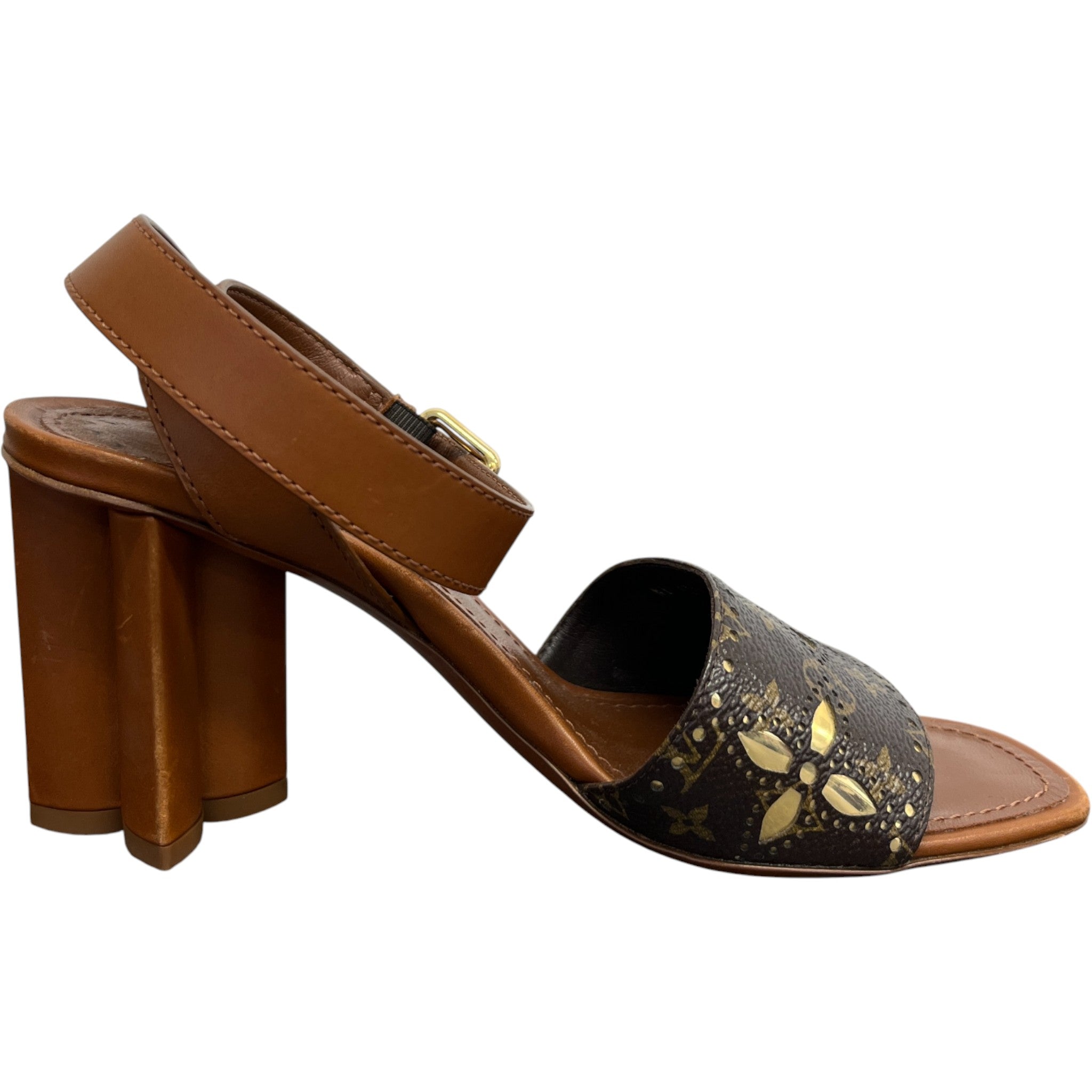 Women's Monogram Silhouette Heels Brown Size EU 36 / UK 3