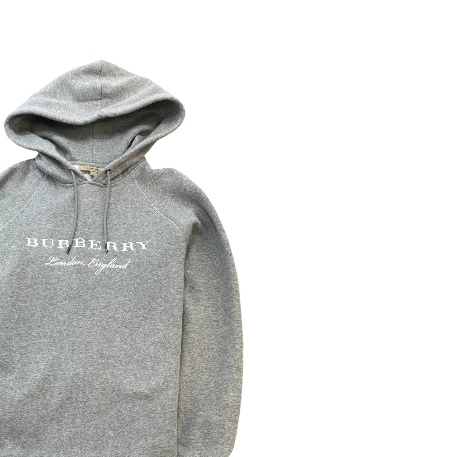 Men's Embroidered Logo Hoodie Grey Size M