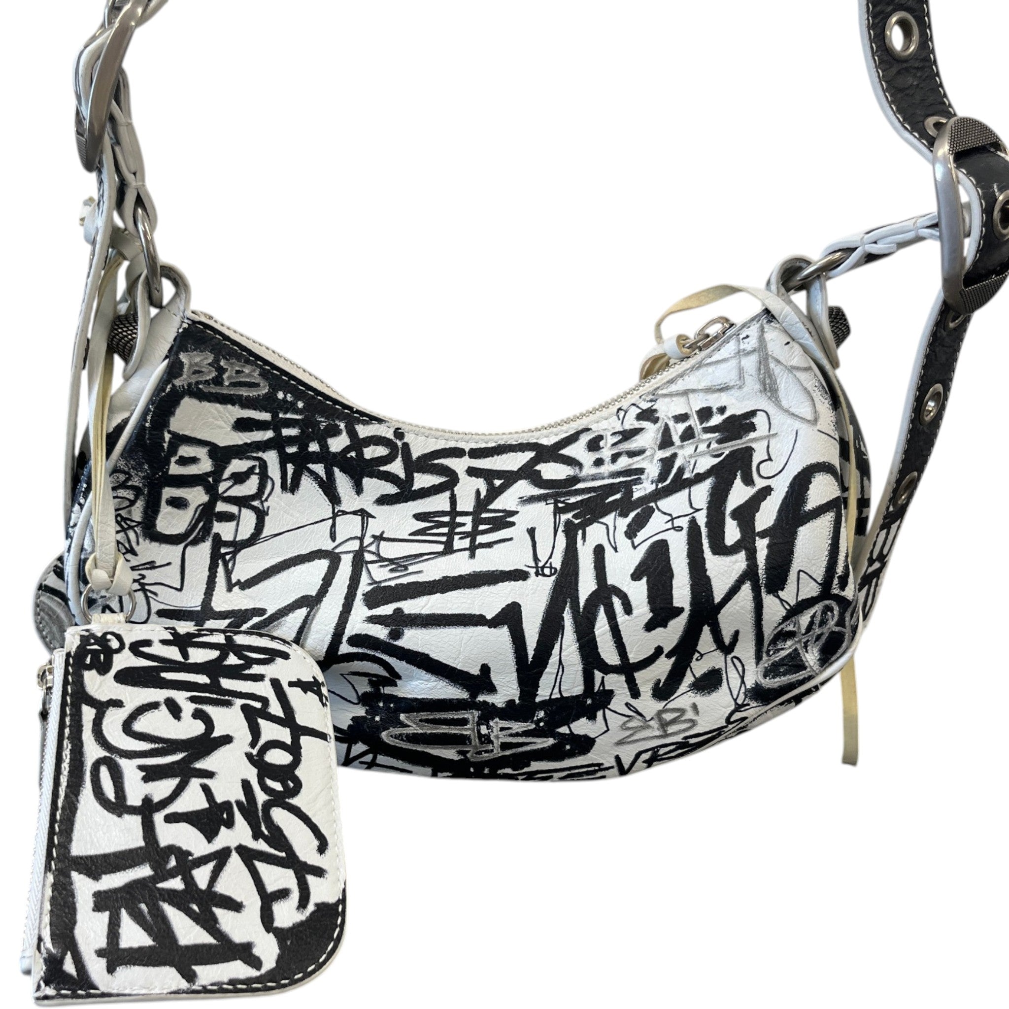 Women's 2022 Graffiti Le Cagole Bag White