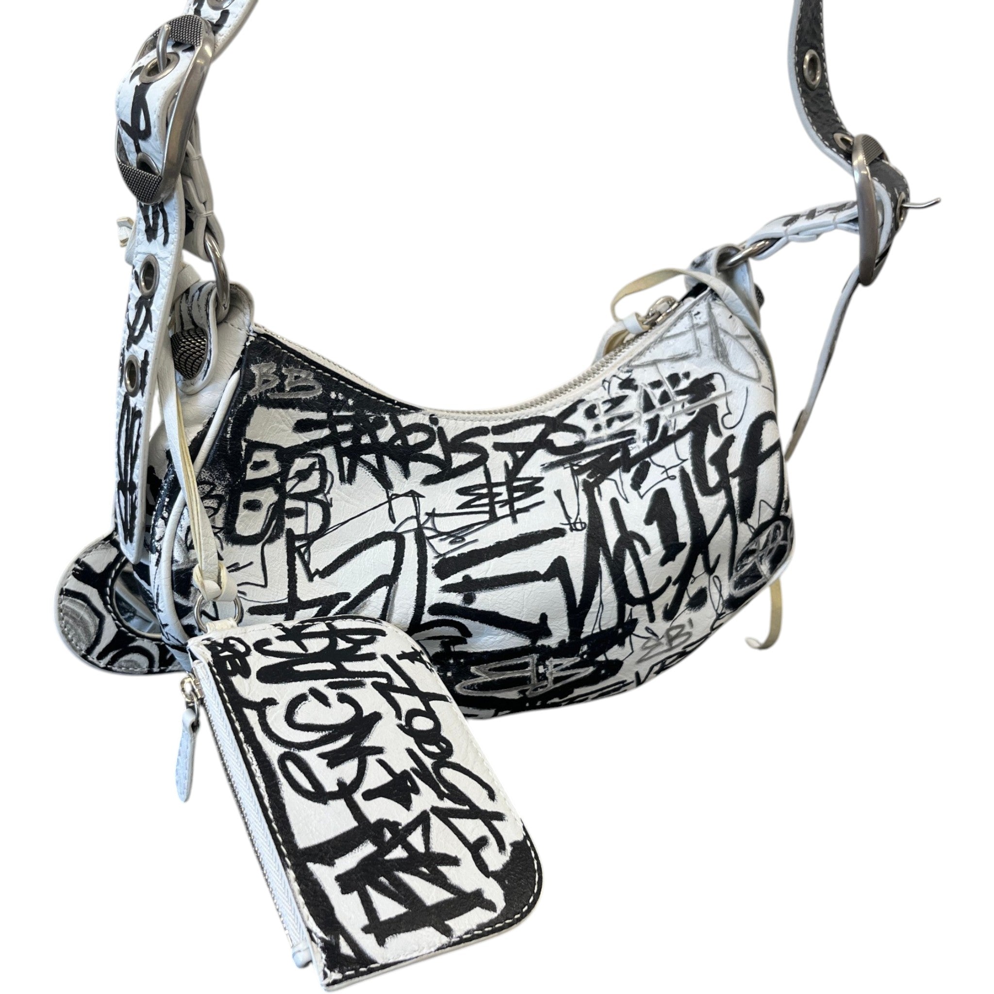 Women's 2022 Graffiti Le Cagole Bag White
