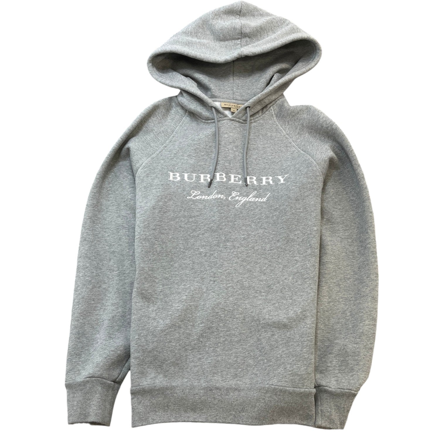 Men's Embroidered Logo Hoodie Grey Size M