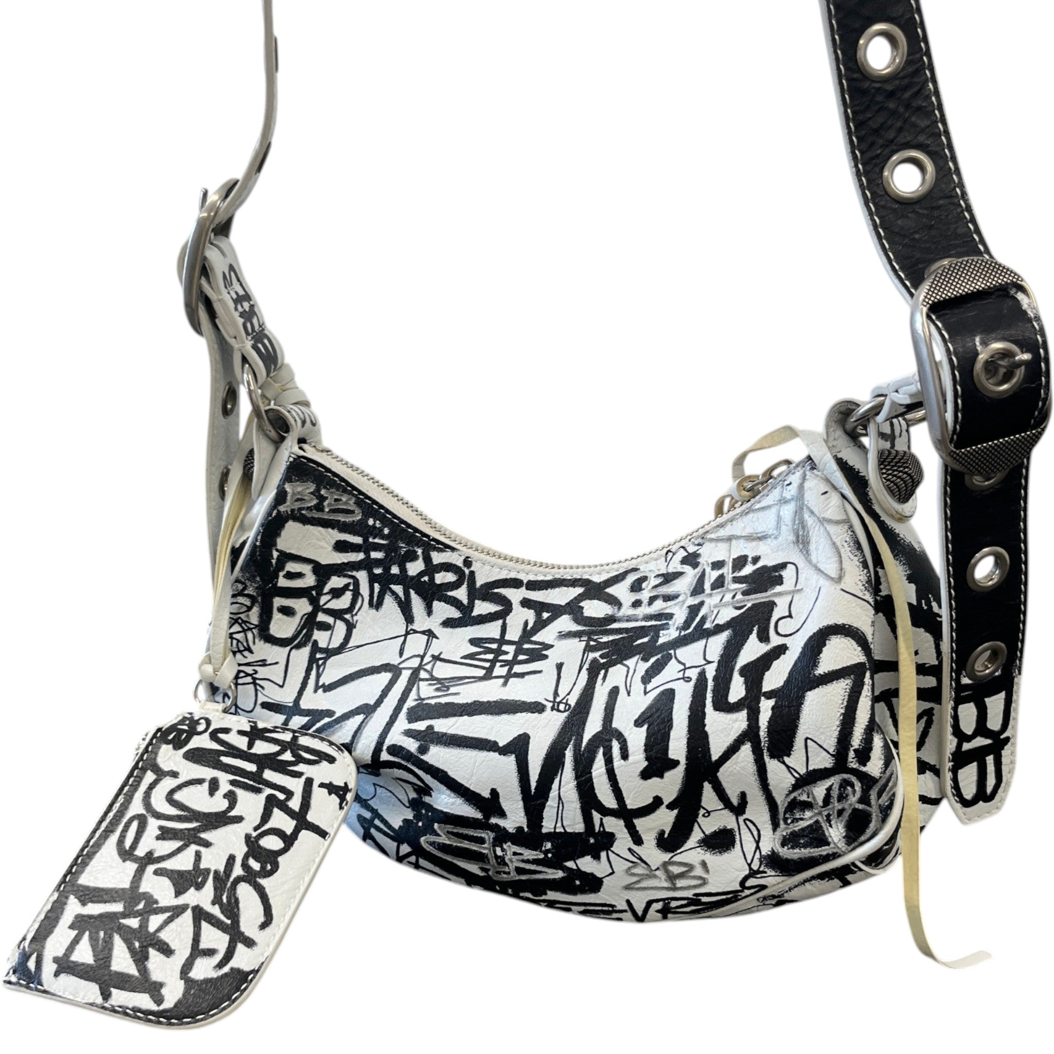Women's 2022 Graffiti Le Cagole Bag White