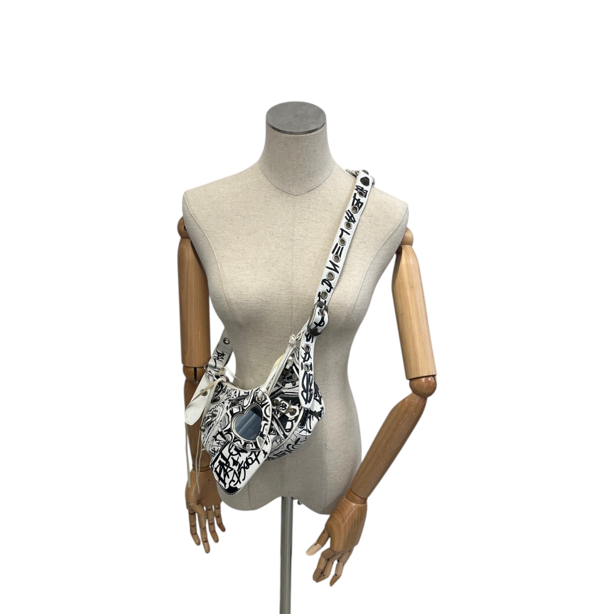 Women's 2022 Graffiti Le Cagole Bag White