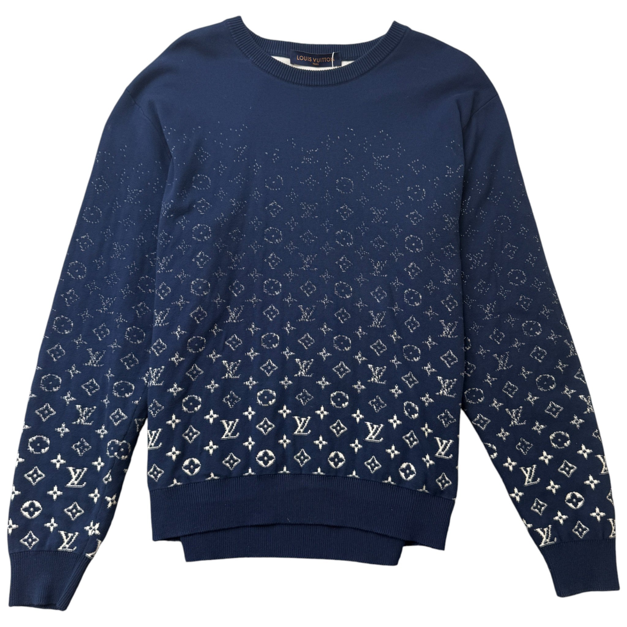 Men's Monogram Gradient Jumper Navy Size XL