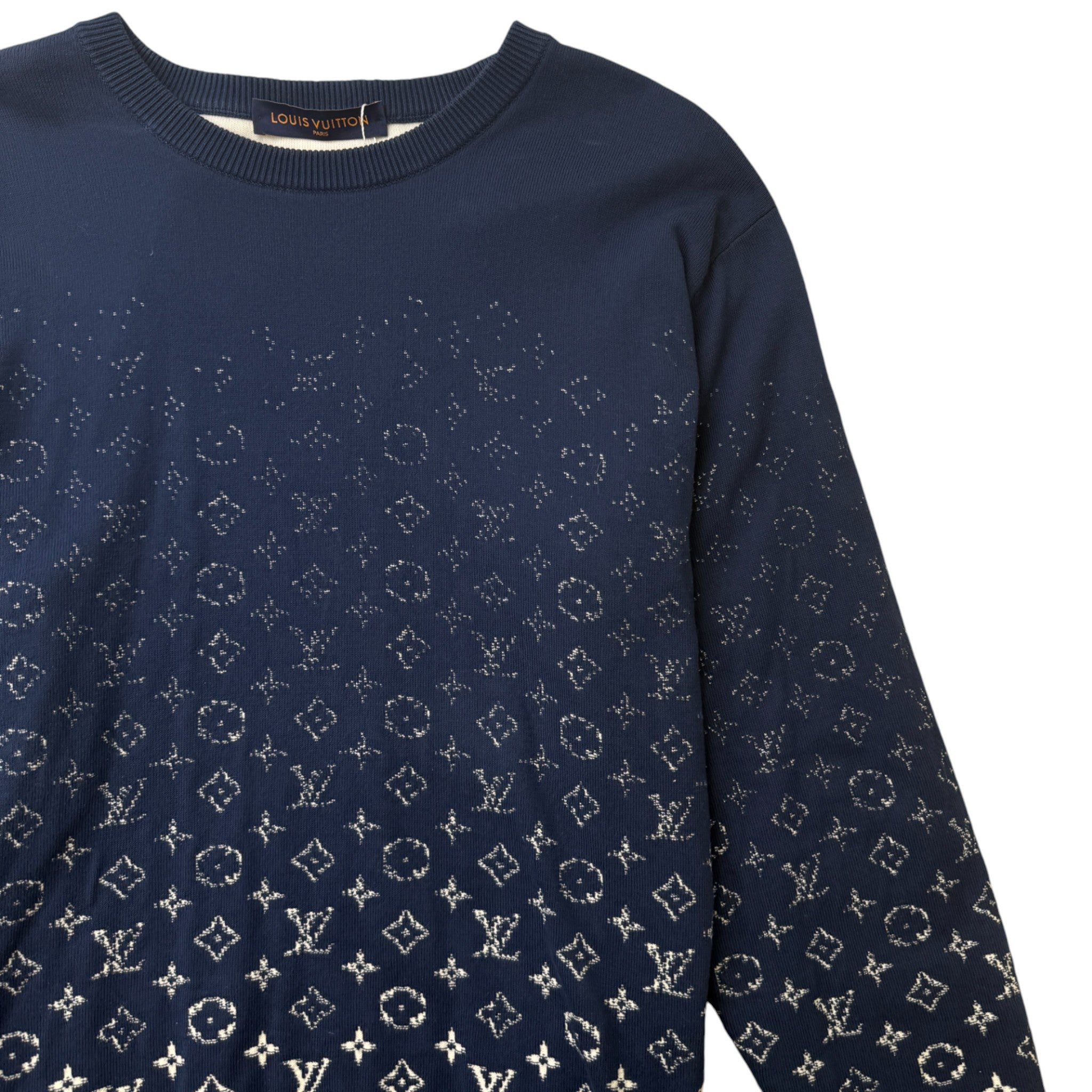 Men's Monogram Gradient Jumper Navy Size XL