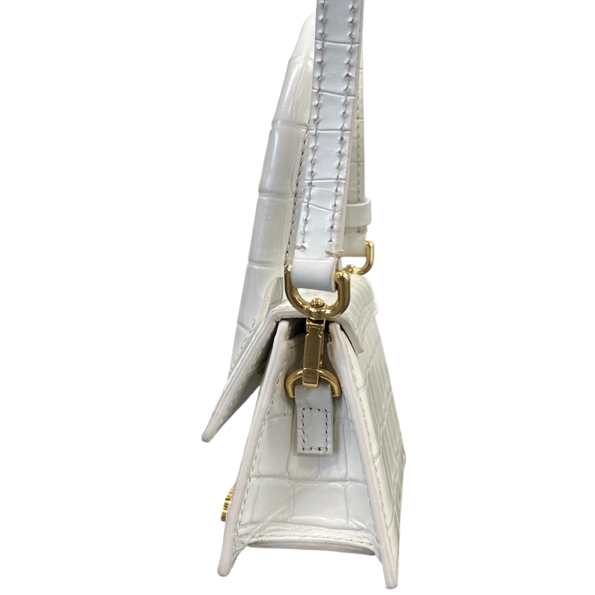 Women's Mini Reptile Le Chequito Handbag White