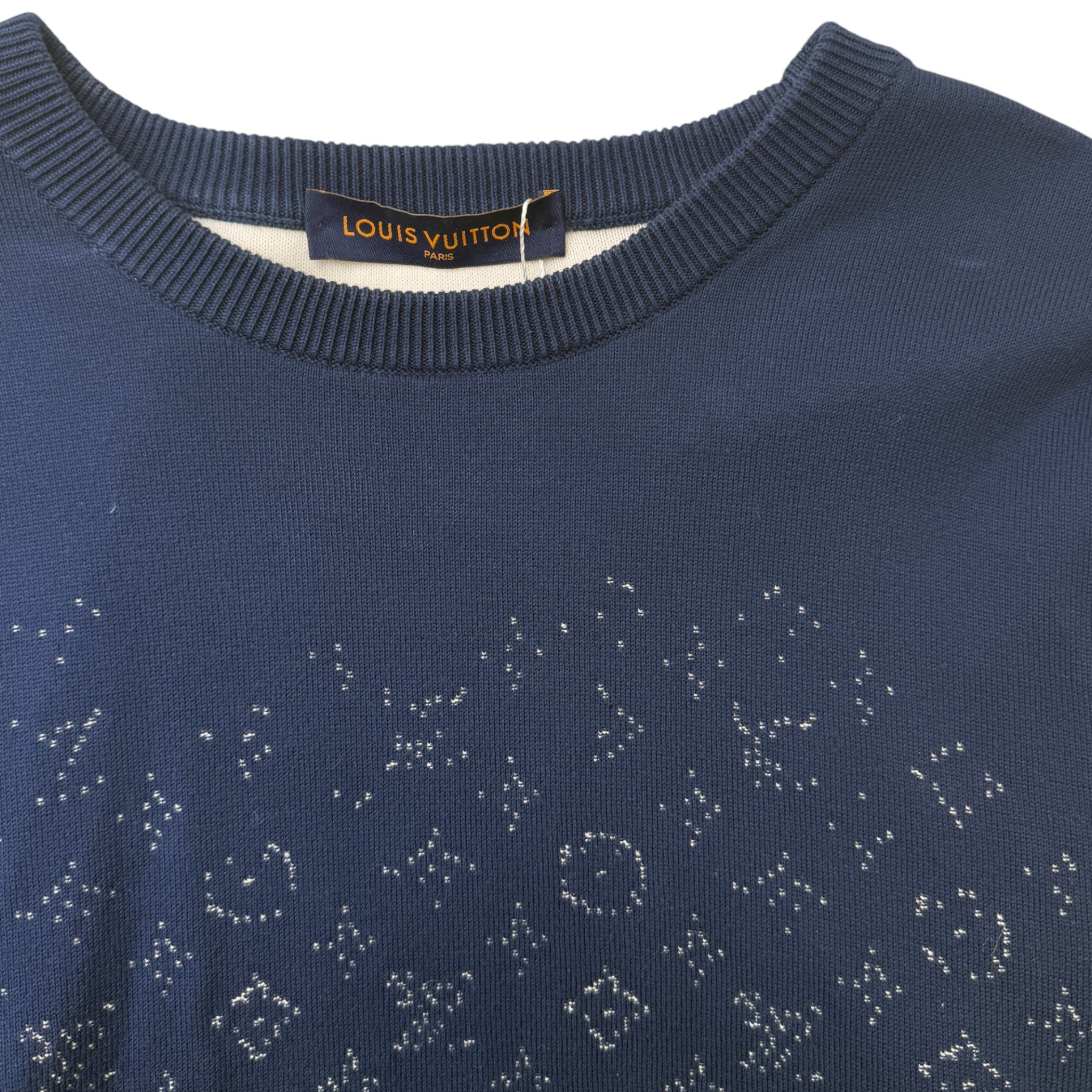 Men's Monogram Gradient Jumper Navy Size XL