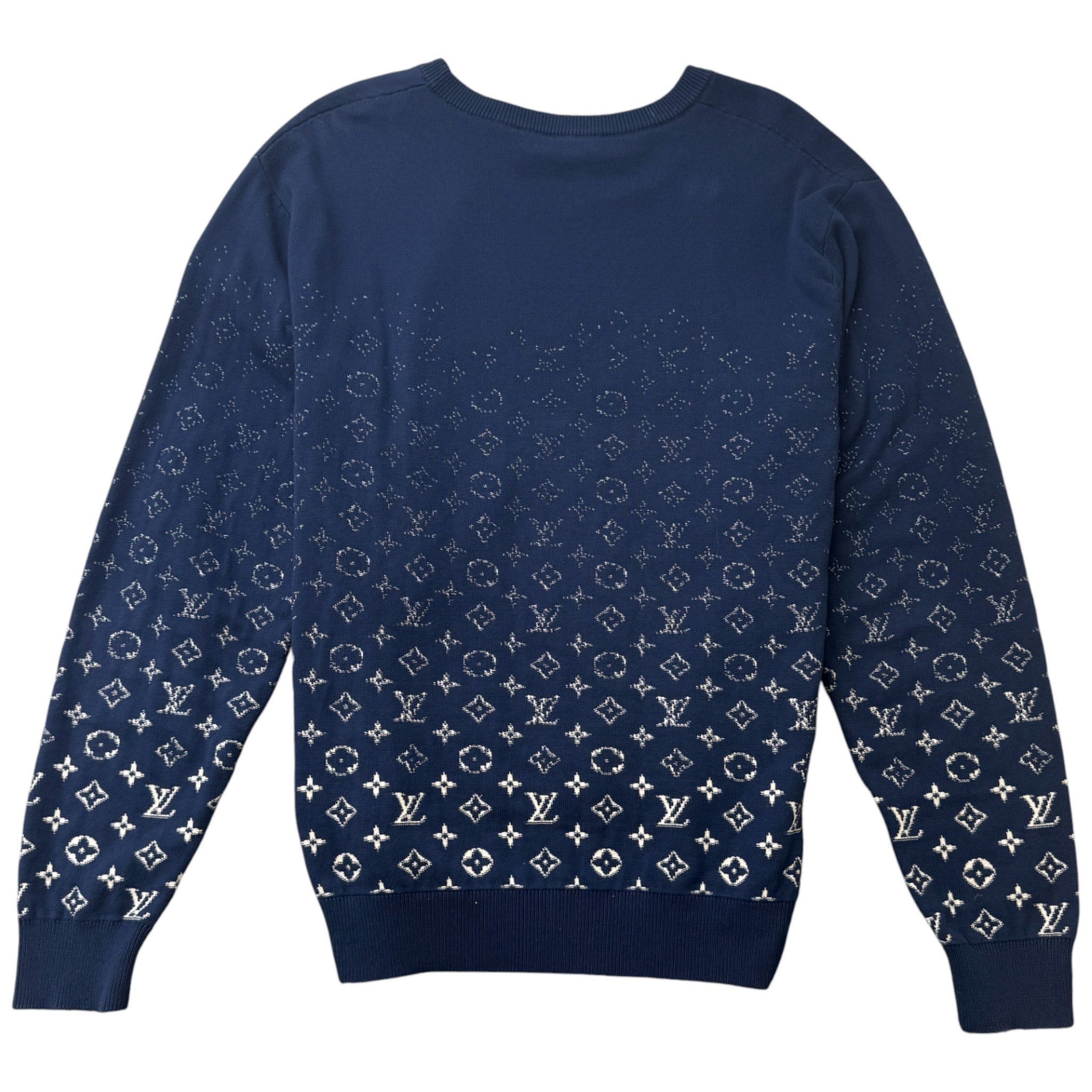 Men's Monogram Gradient Jumper Navy Size XL