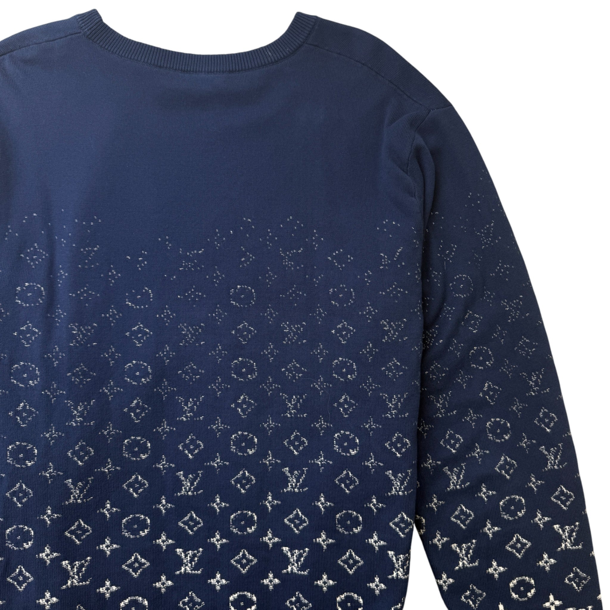 Men's Monogram Gradient Jumper Navy Size XL