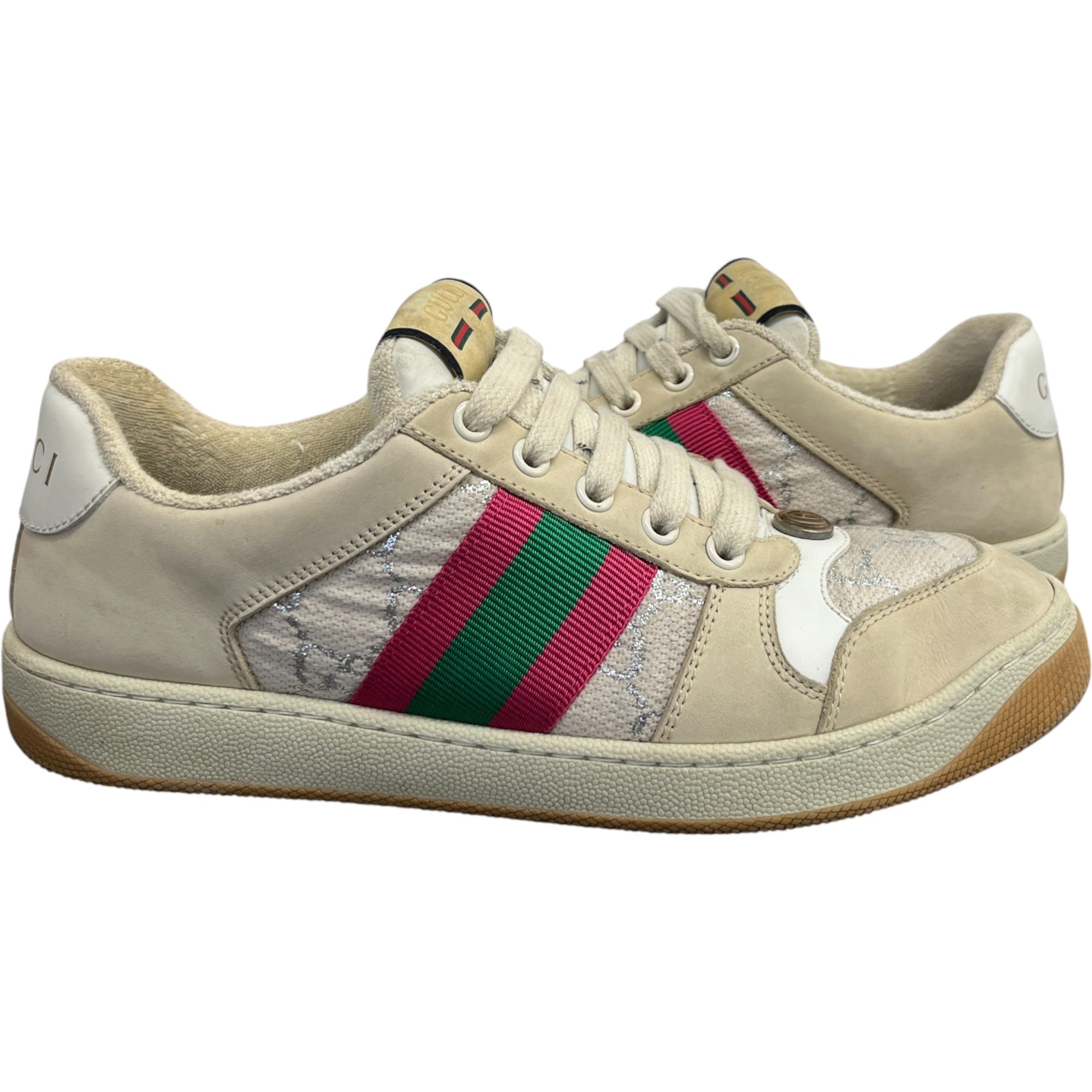 Women's Gg Screener Low Trainers Beige Size EU 37 / UK 4