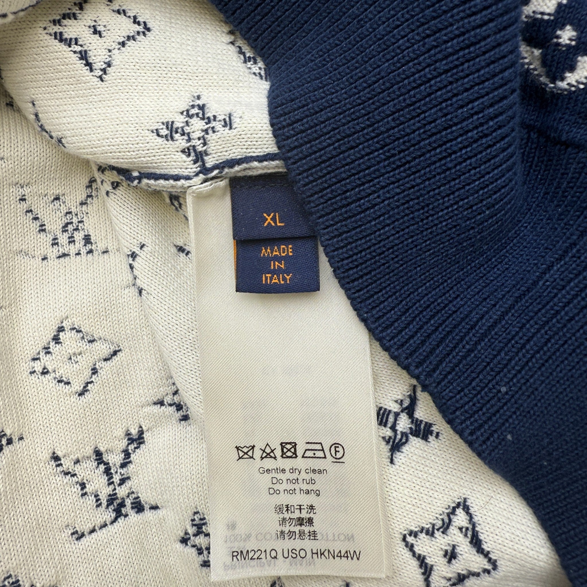 Men's Monogram Gradient Jumper Navy Size XL