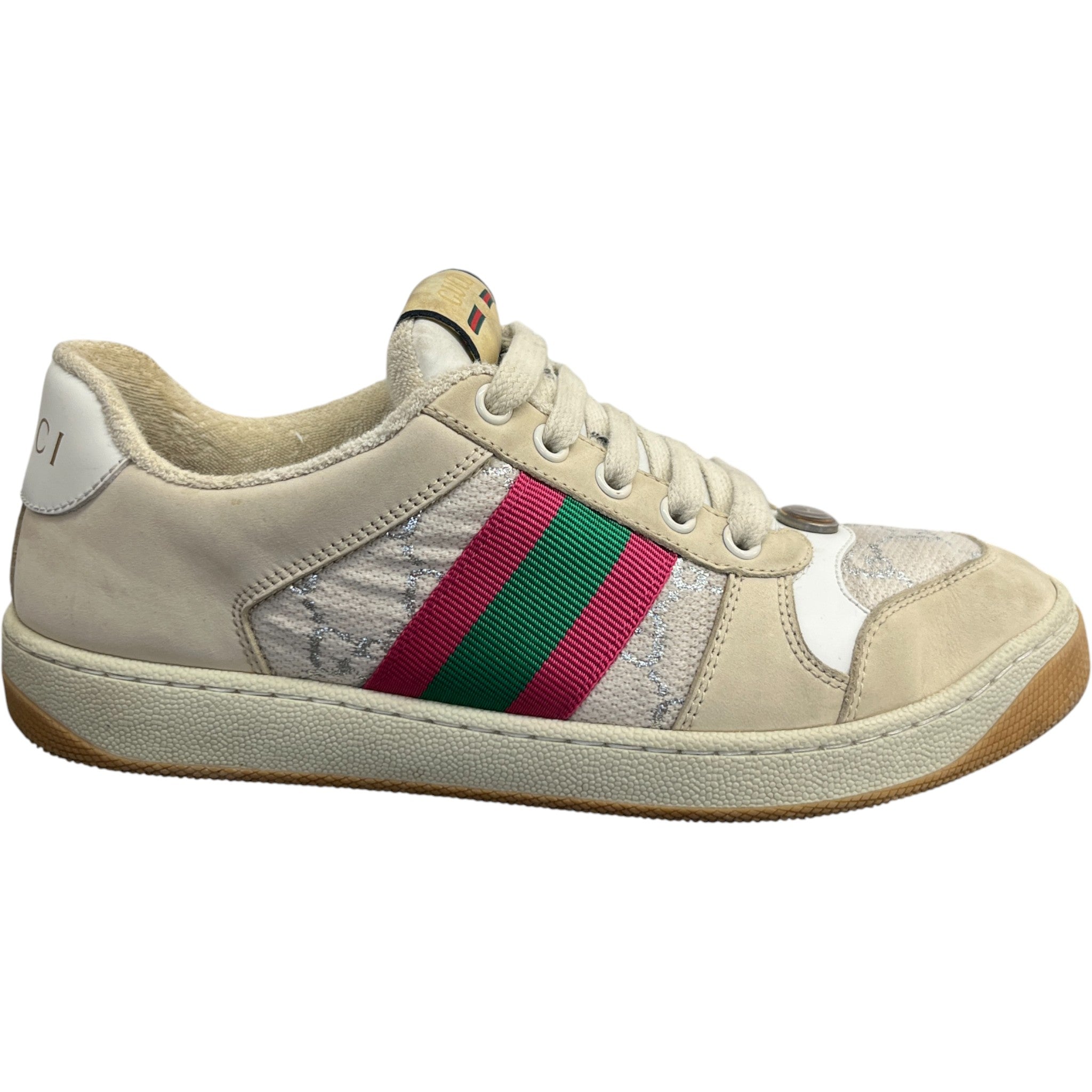 Women's Gg Screener Low Trainers Beige Size EU 37 / UK 4