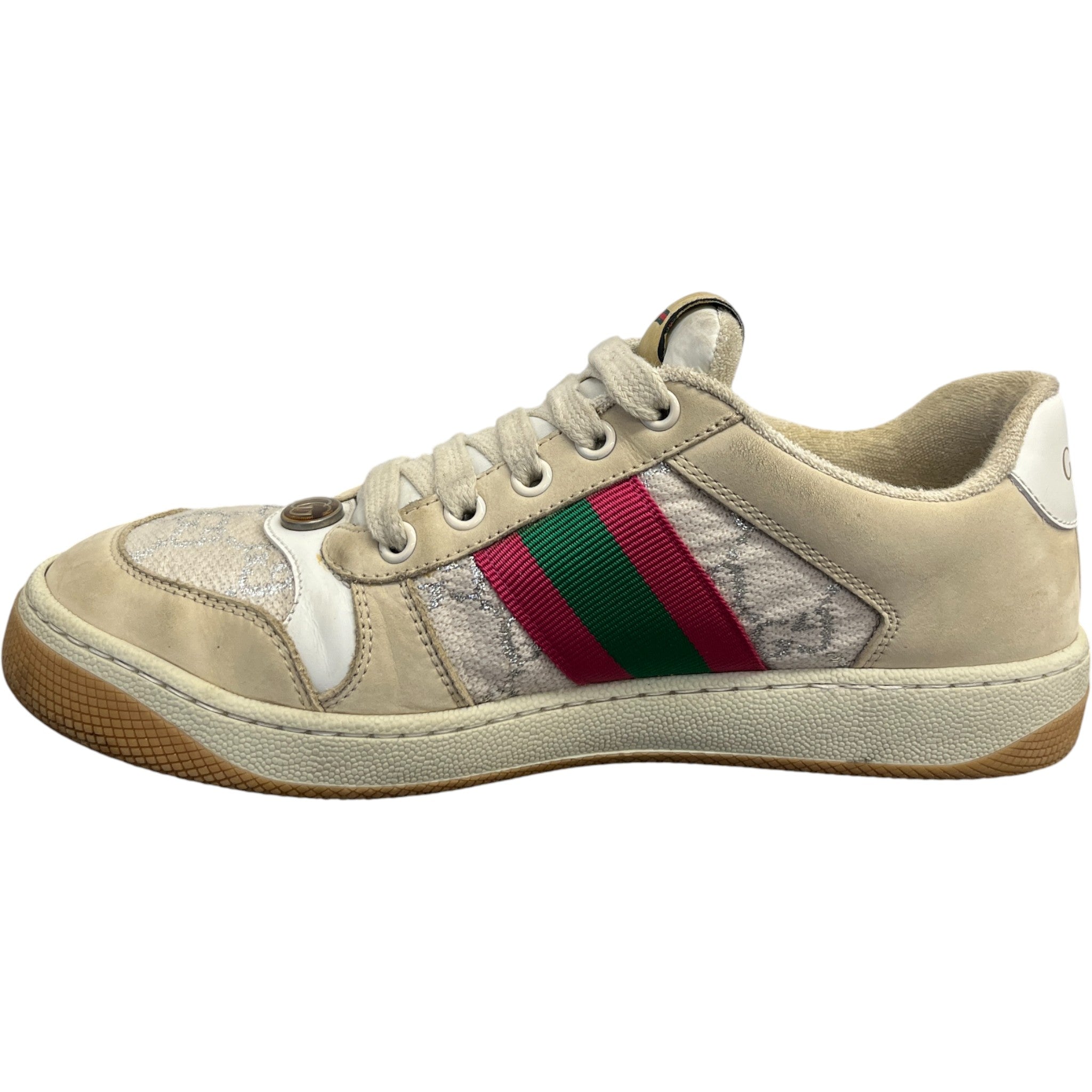 Women's Gg Screener Low Trainers Beige Size EU 37 / UK 4