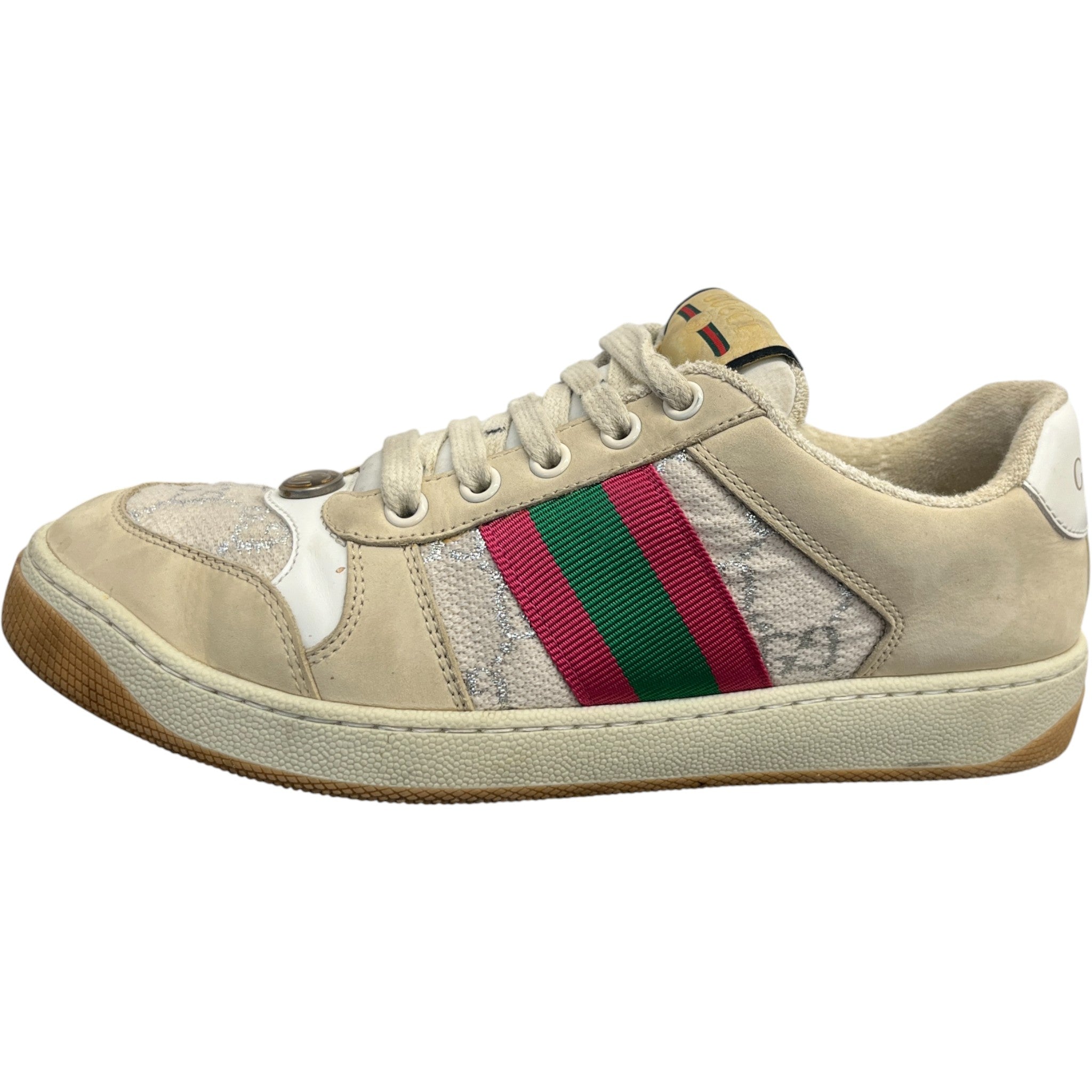 Women's Gg Screener Low Trainers Beige Size EU 37 / UK 4