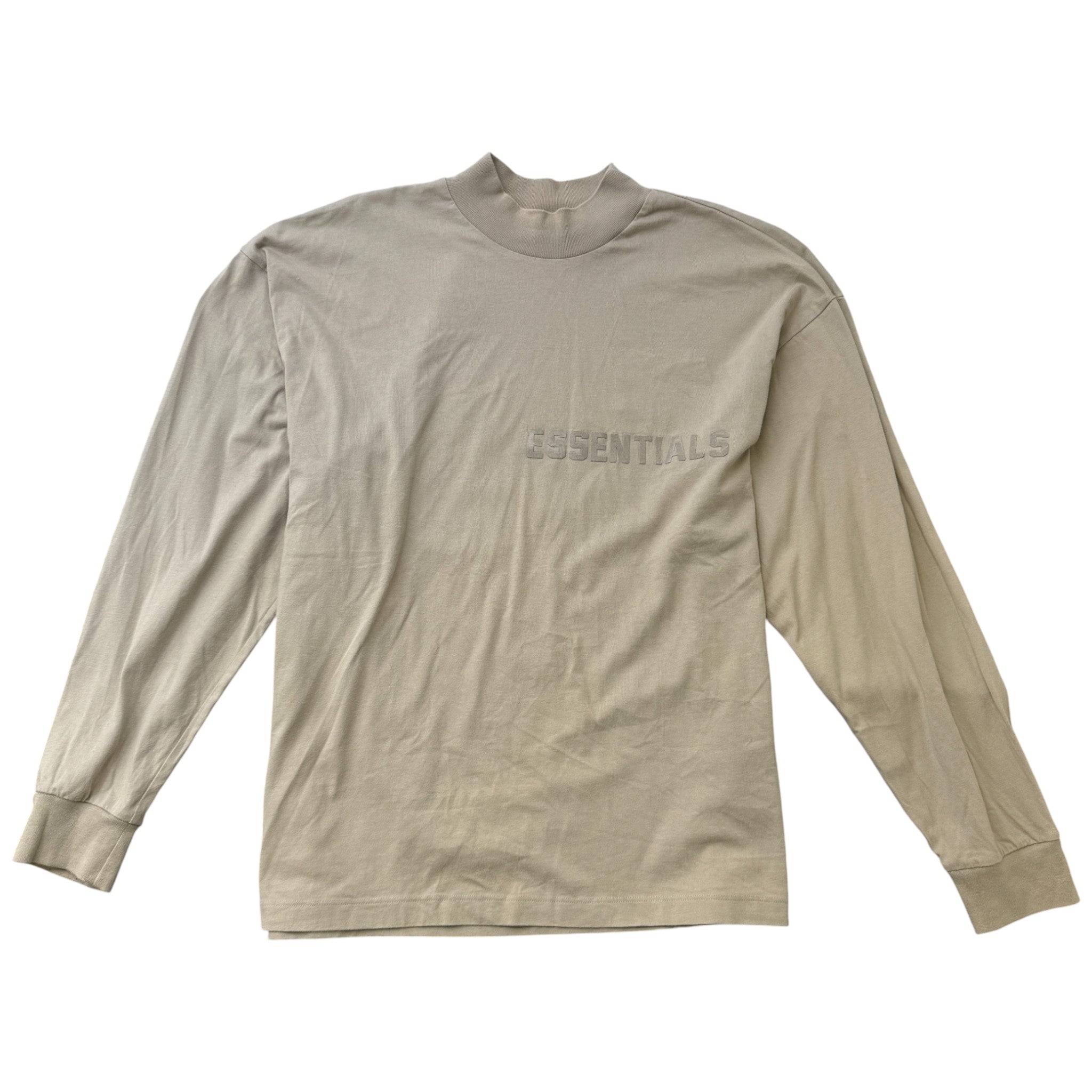 Men's Logo Patch T-Shirt Tan Size S