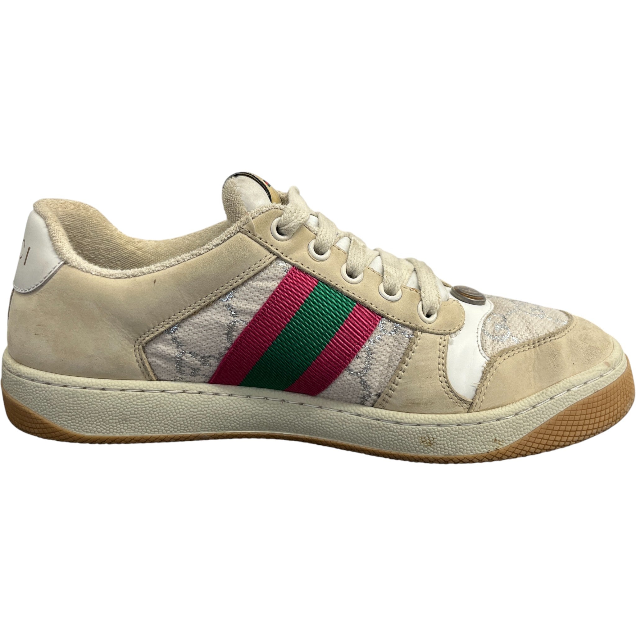 Women's Gg Screener Low Trainers Beige Size EU 37 / UK 4