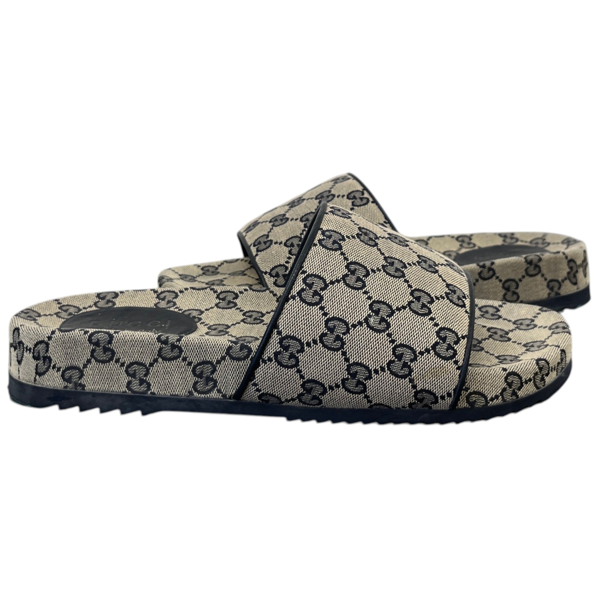 Women's Gg Supreme Slides Beige Size EU 42 / UK 9