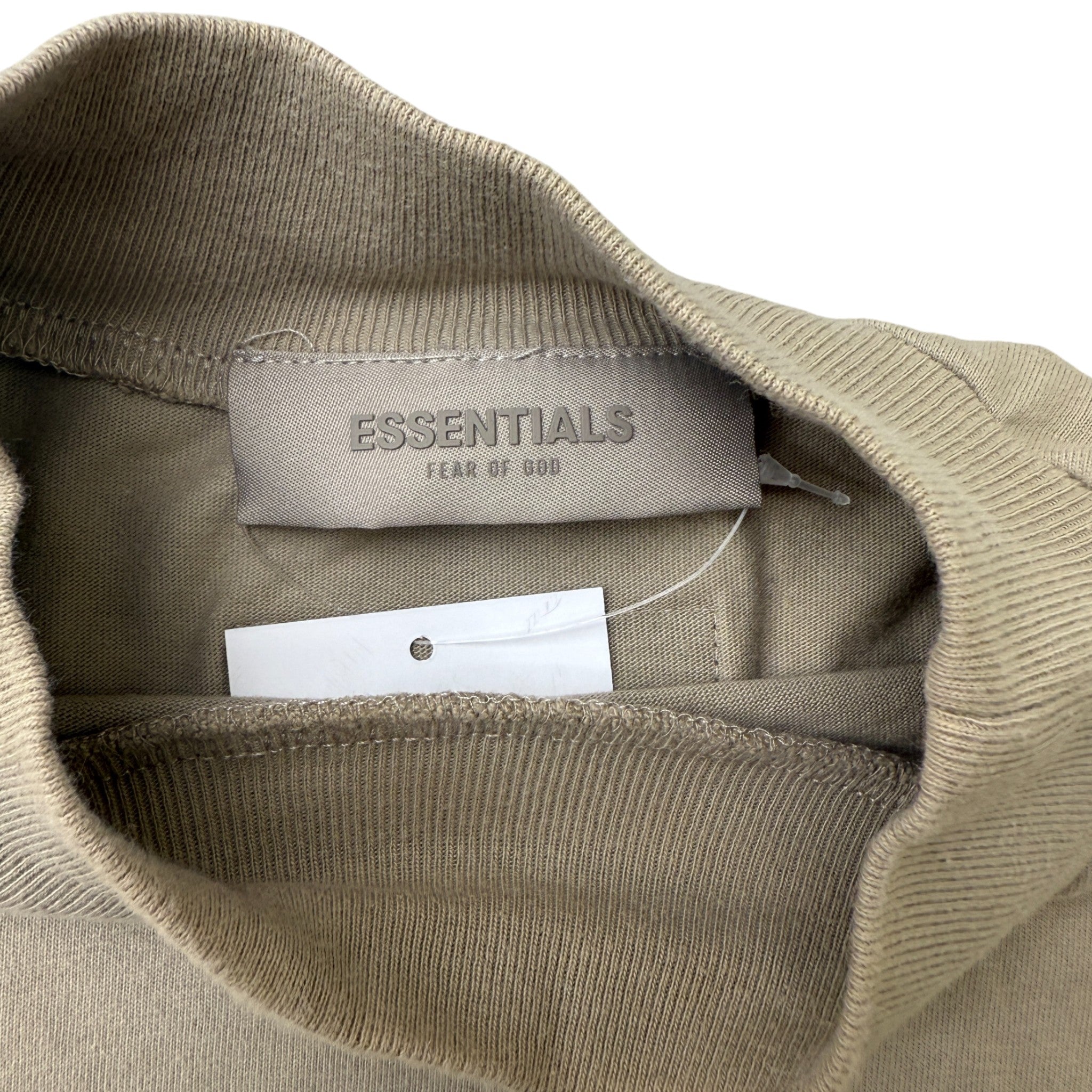 Men's Logo Patch T-Shirt Tan Size S