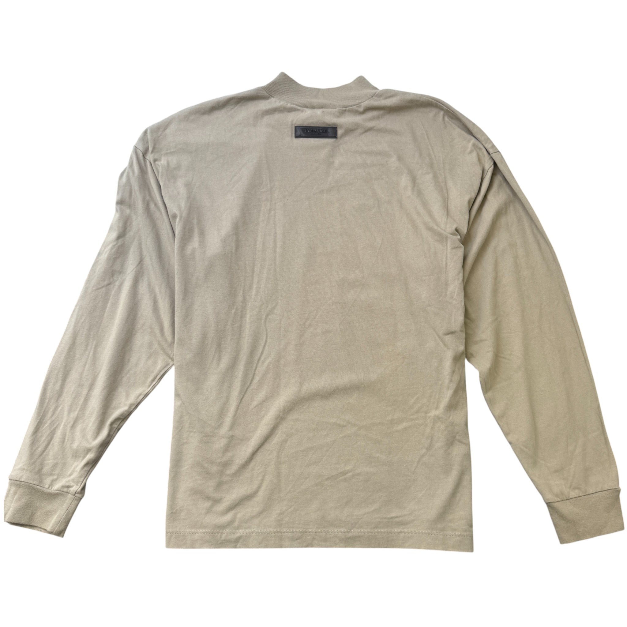 Men's Logo Patch T-Shirt Tan Size S