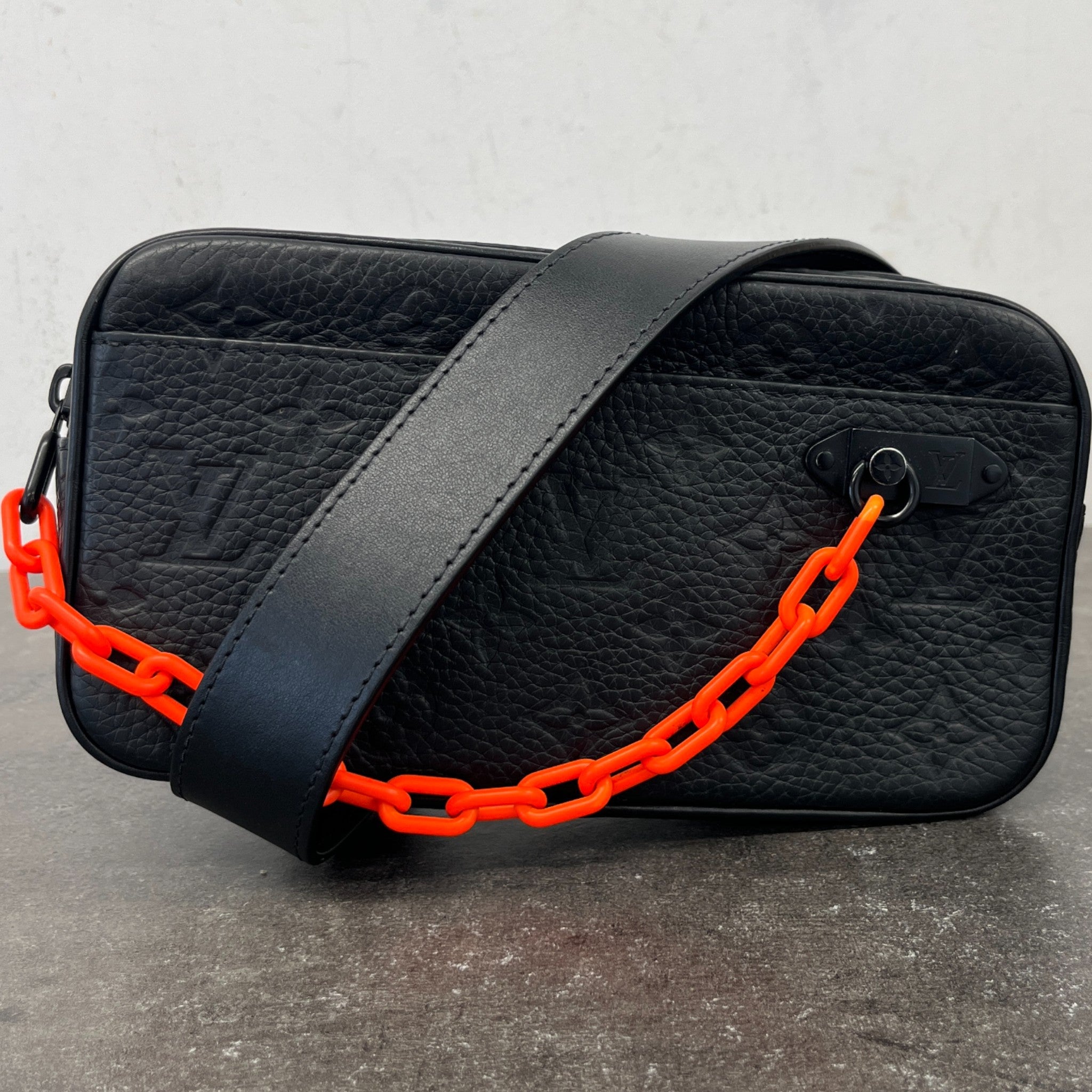 Men's Empreinte Leather Pochette Volga Belt Bag Black