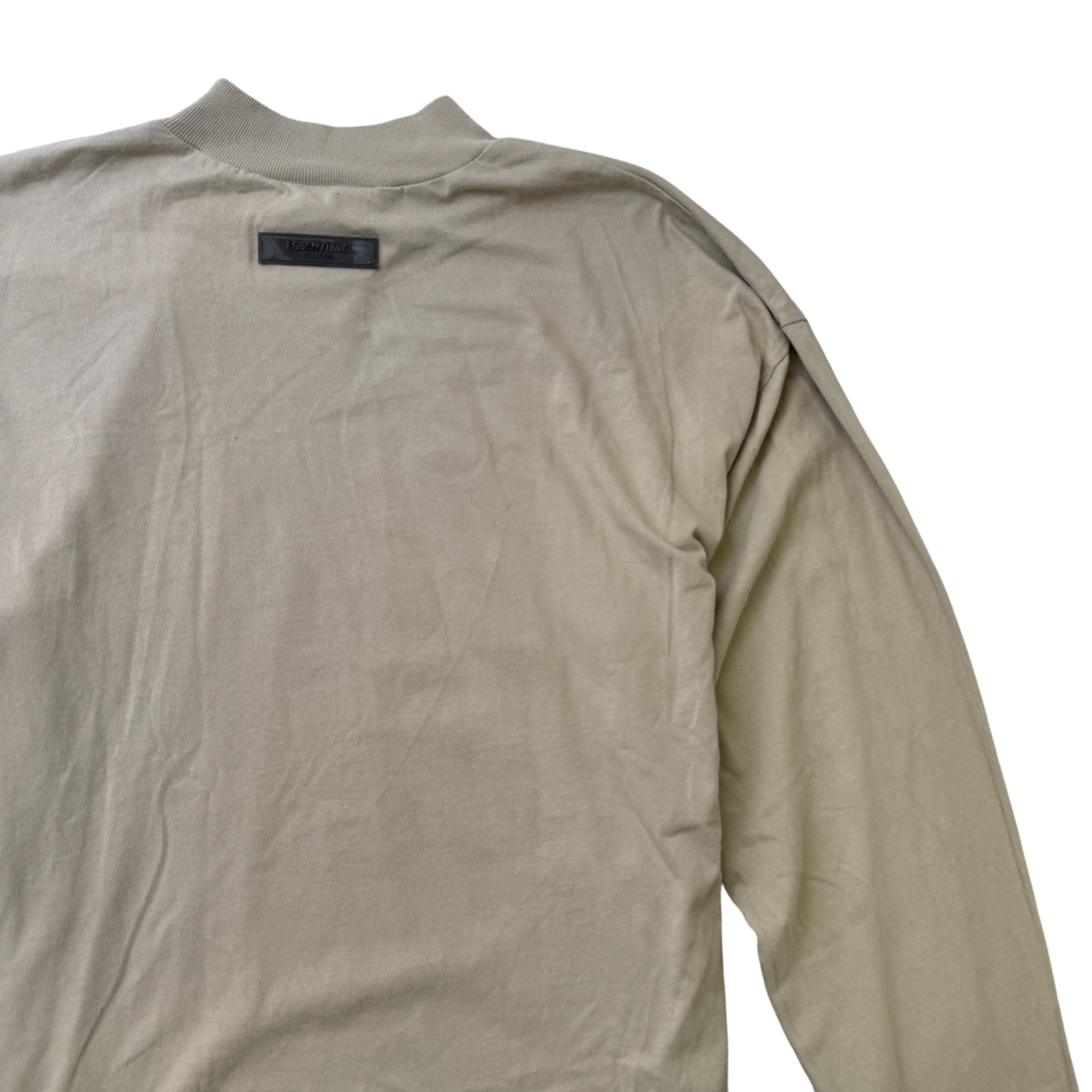 Men's Logo Patch T-Shirt Tan Size S