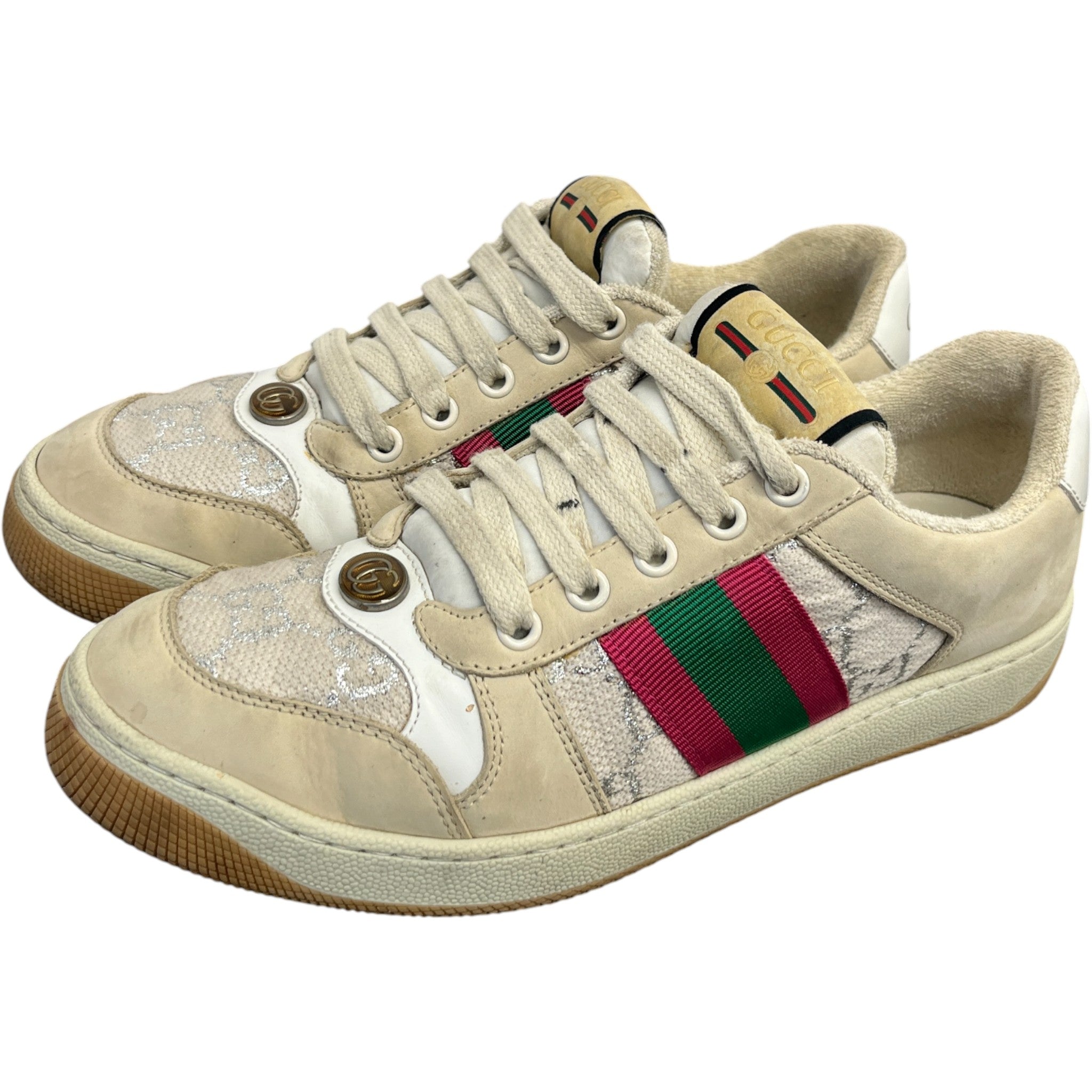 Women's Gg Screener Low Trainers Beige Size EU 37 / UK 4