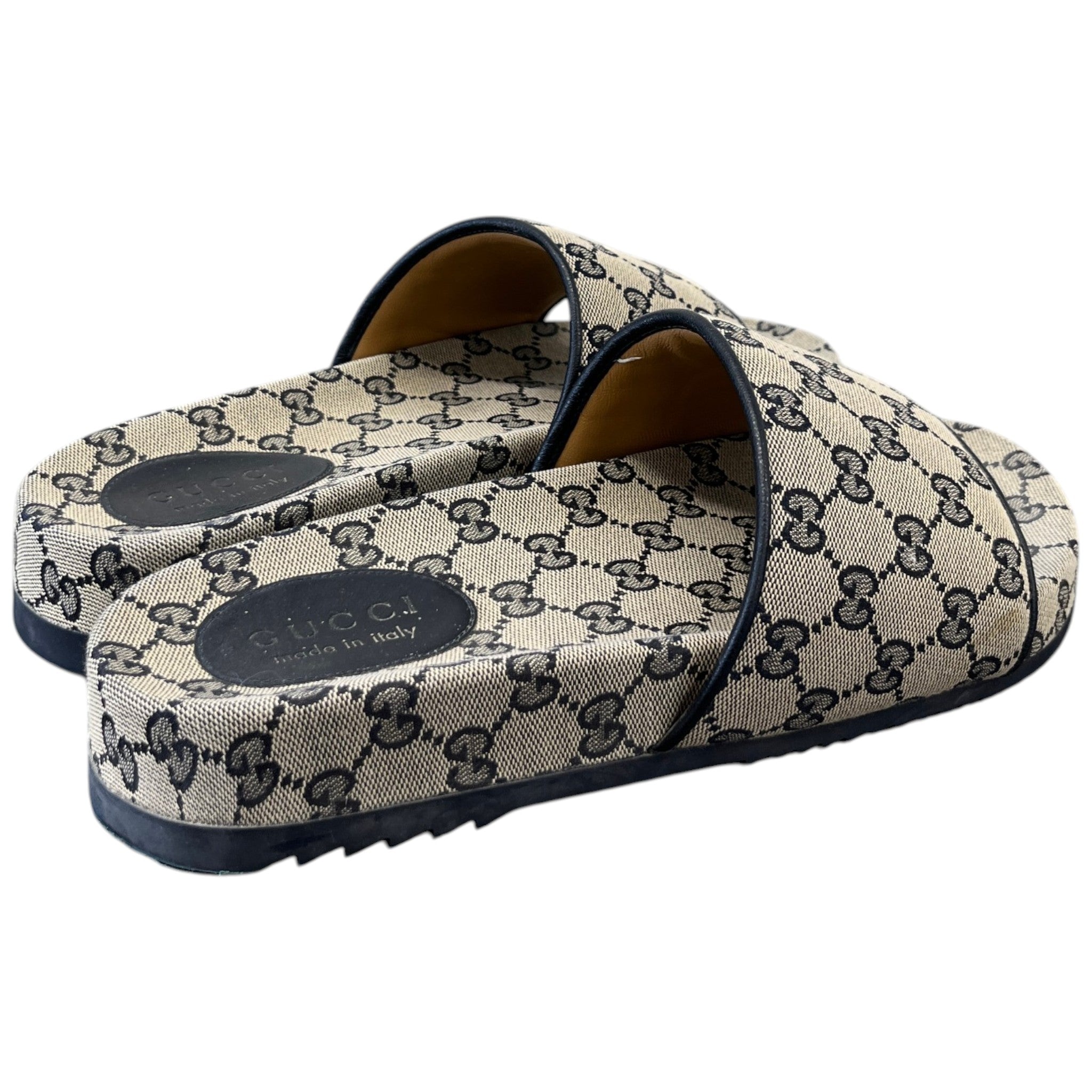 Women's Gg Supreme Slides Beige Size EU 42 / UK 9