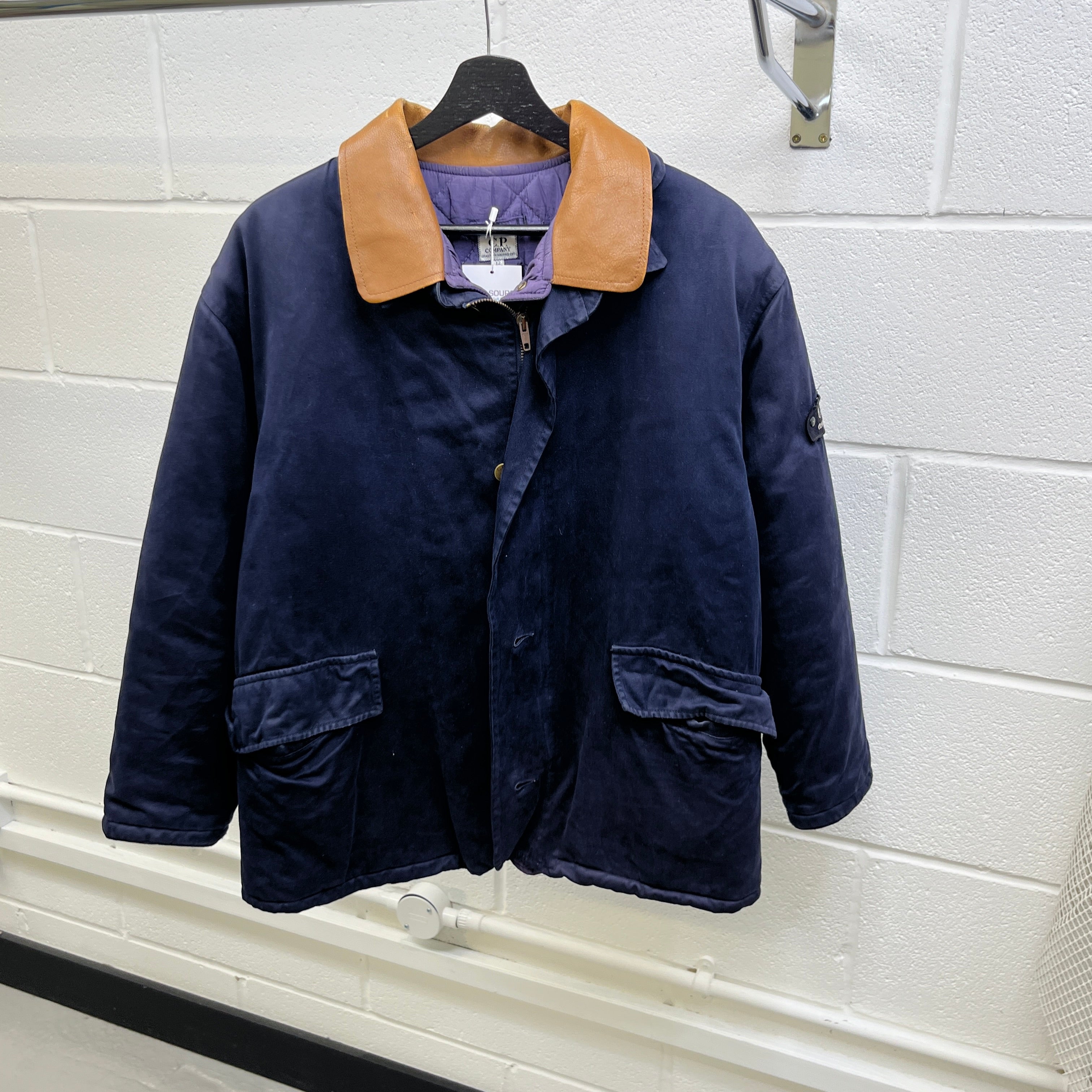 Men's Logo Kids Zip Up Jacket Navy Size Junior Age 12