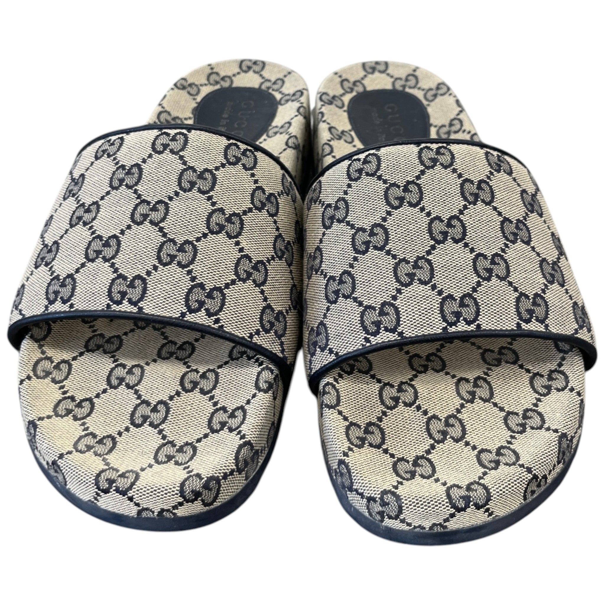 Women's Gg Supreme Slides Beige Size EU 42 / UK 9