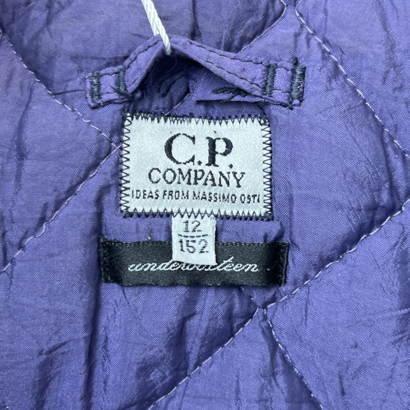 Men's Logo Kids Zip Up Jacket Navy Size Junior Age 12