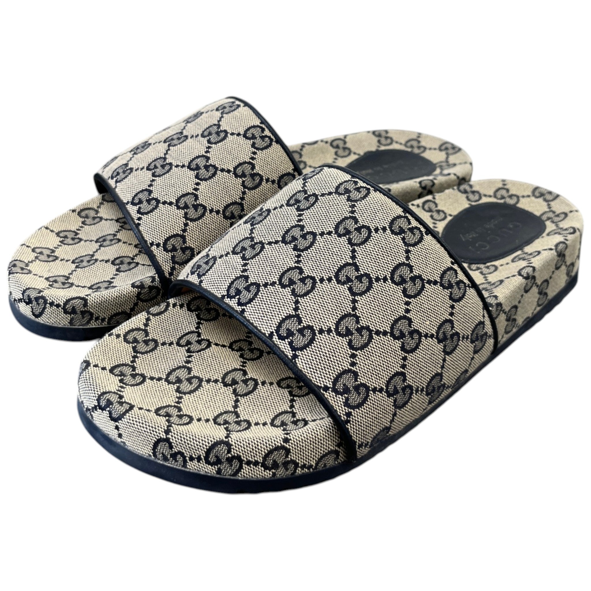 Women's Gg Supreme Slides Beige Size EU 42 / UK 9