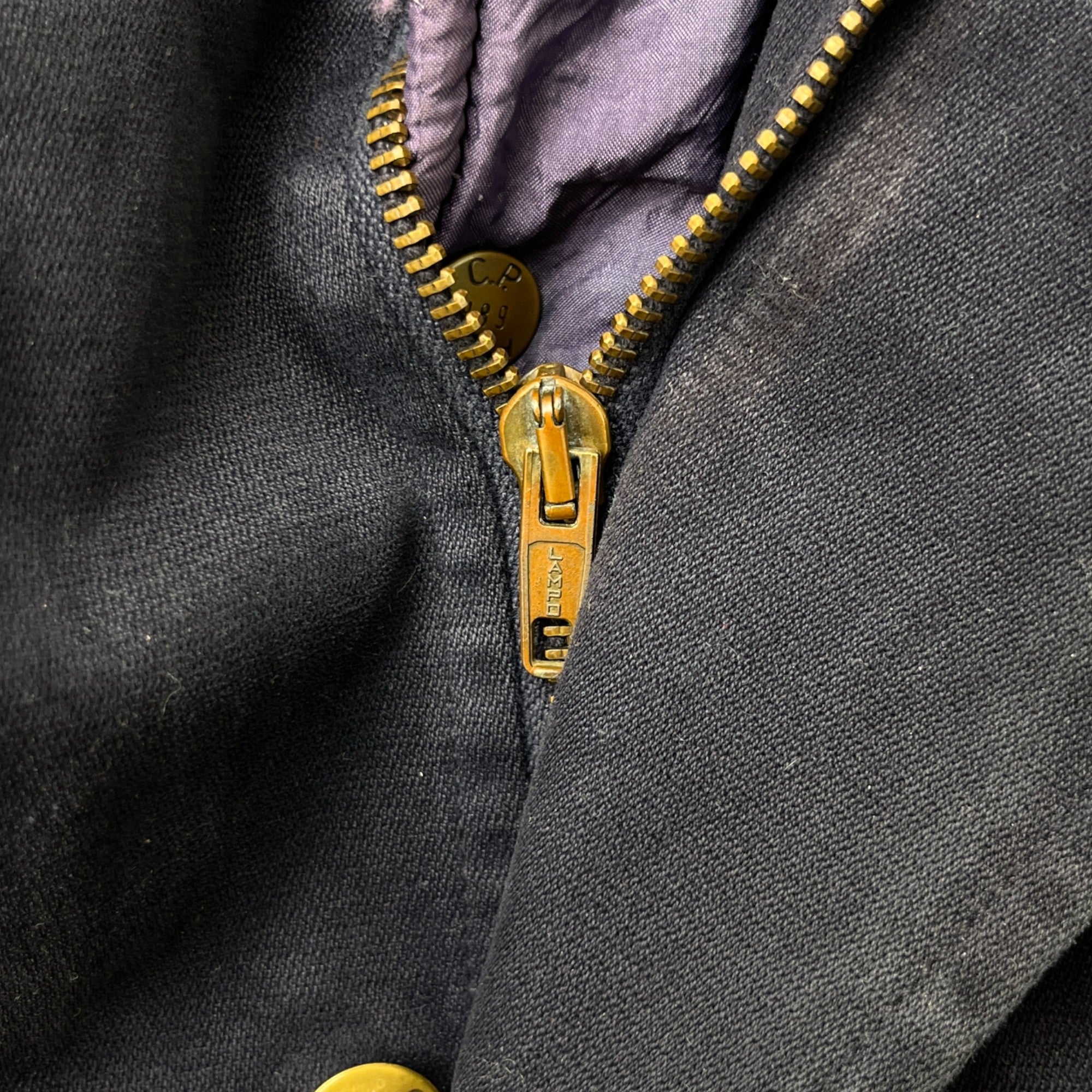 Men's Logo Kids Zip Up Jacket Navy Size Junior Age 12