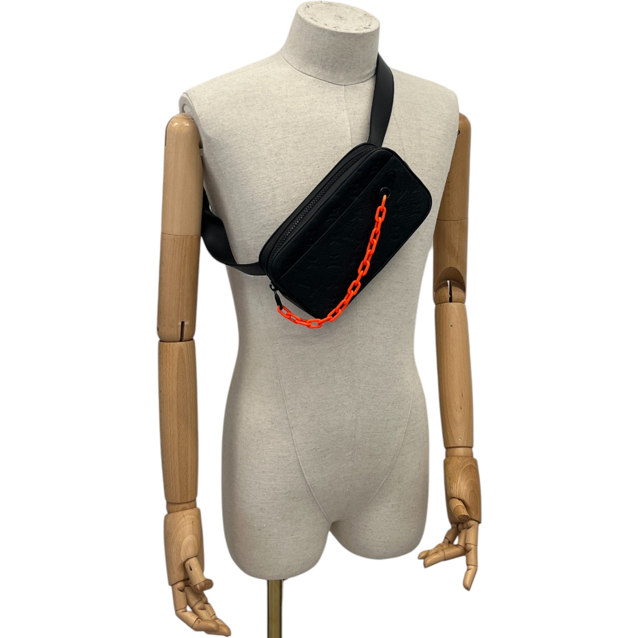 Men's Empreinte Leather Pochette Volga Belt Bag Black