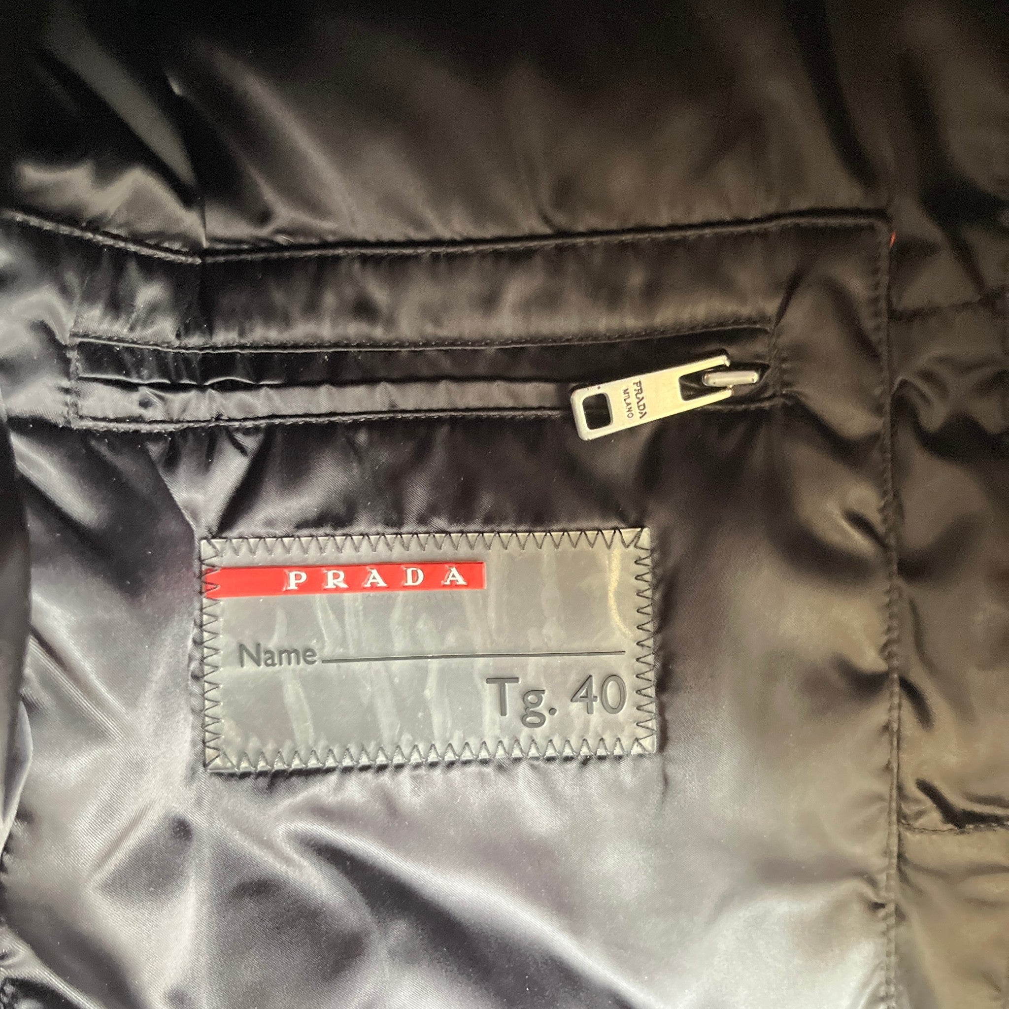 Women's Plaque Logo Down Jacket Navy Size IT 40 / UK 8