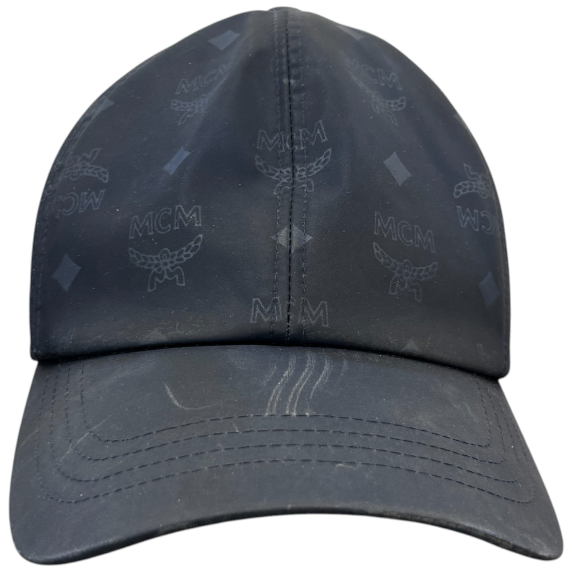 Men's Monogram Print Cap Navy