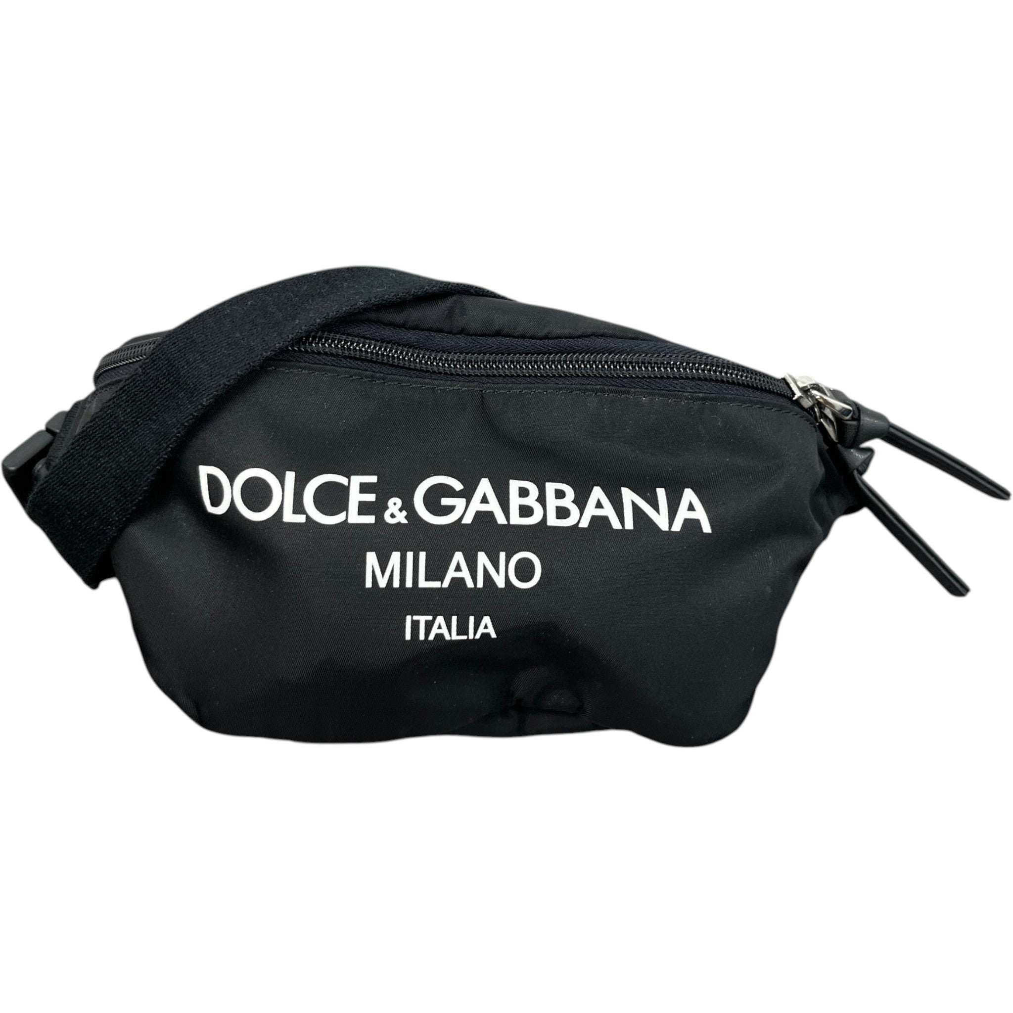 Women's Nylon Logo Belt Bag Black