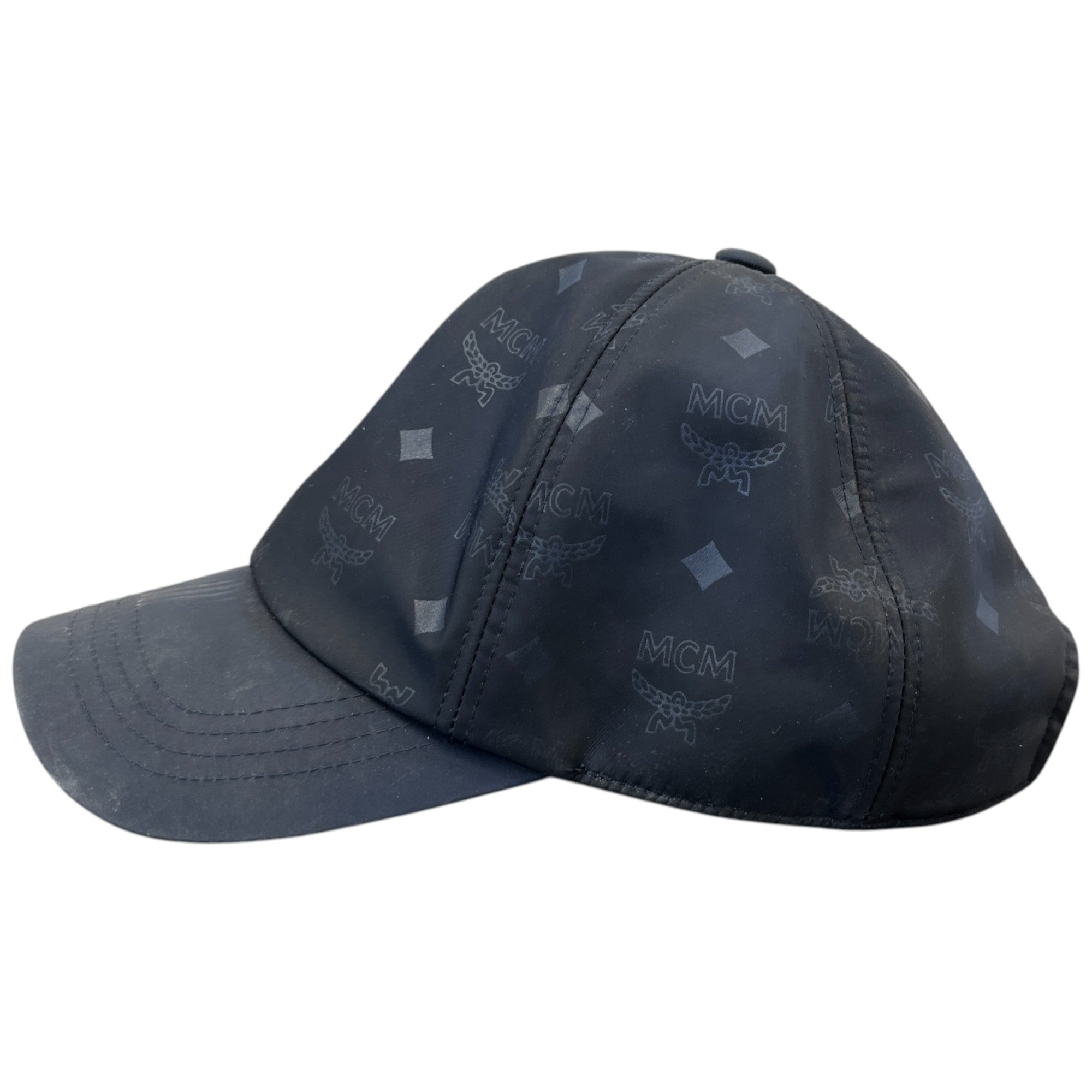 Men's Monogram Print Cap Navy