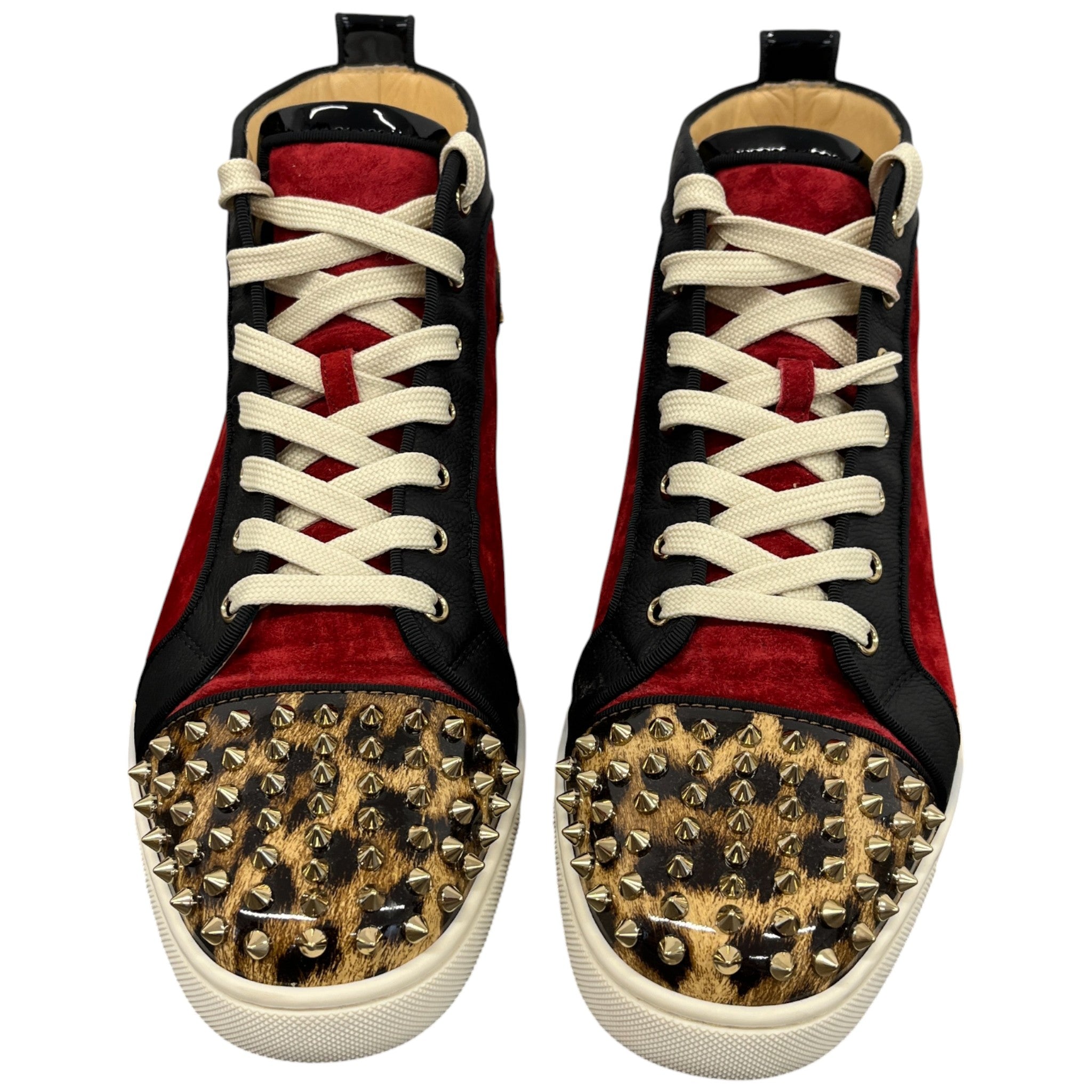 Men's Lou Spikes Orlato High Trainers Red Size EU 45 / UK 11