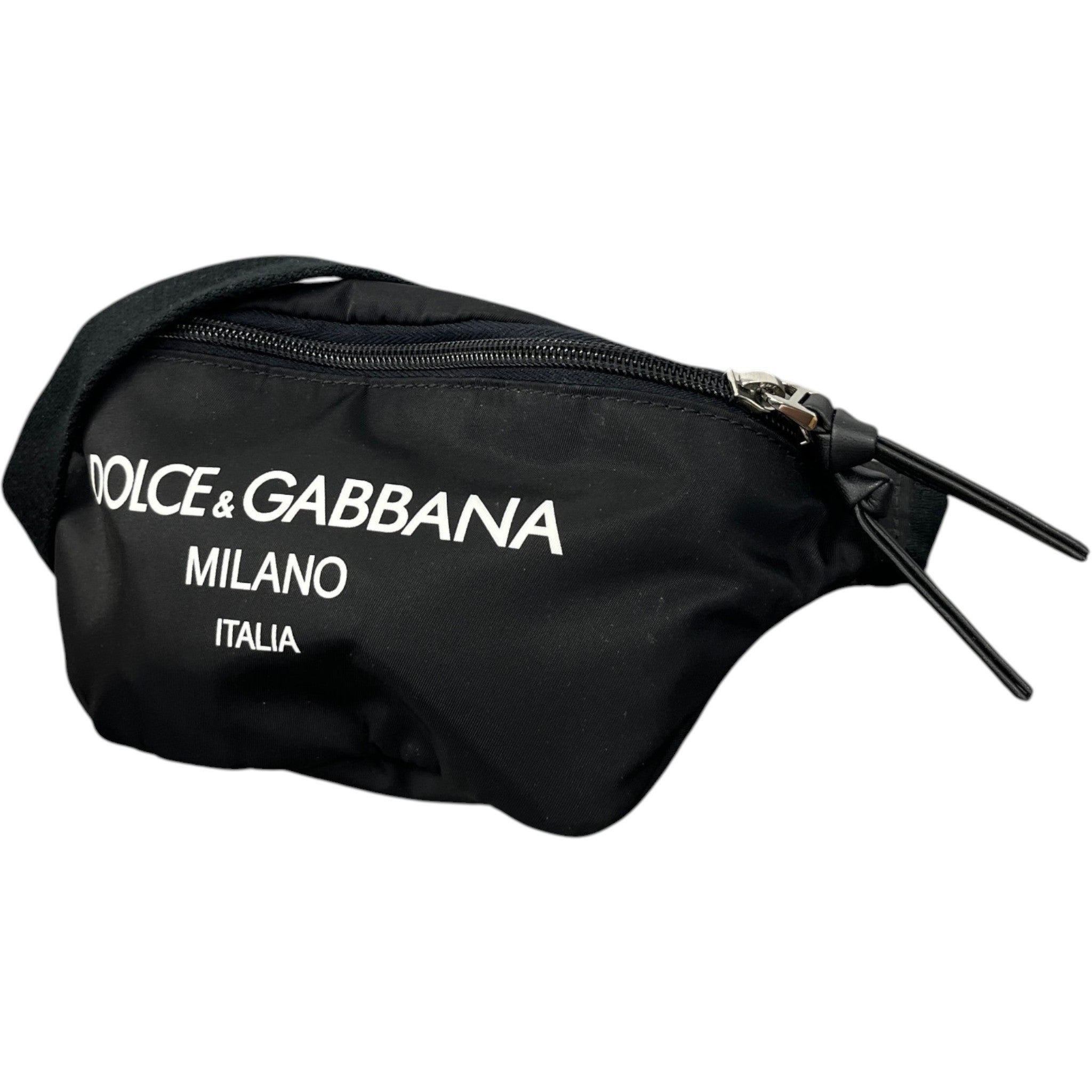 Women's Nylon Logo Belt Bag Black
