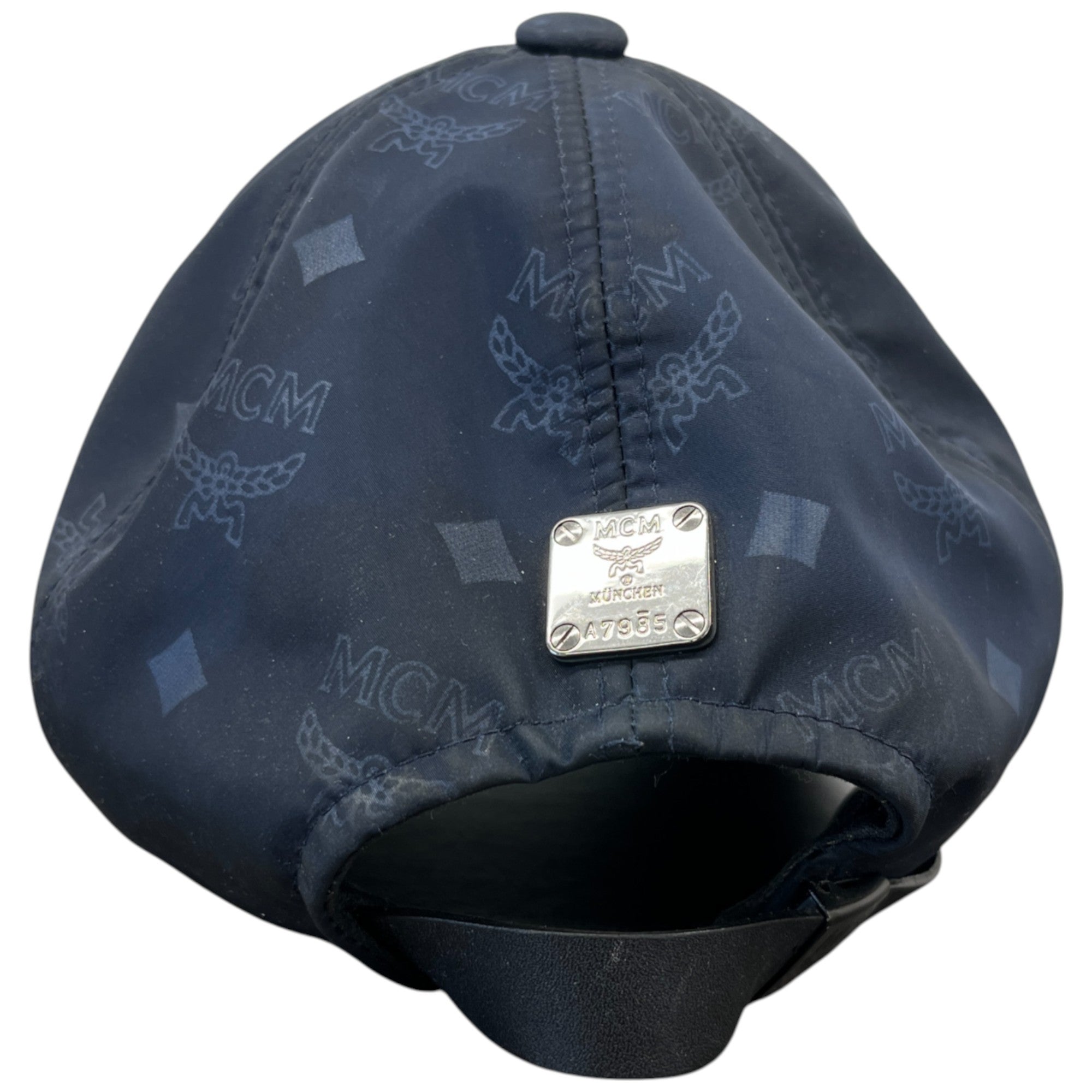 Men's Monogram Print Cap Navy